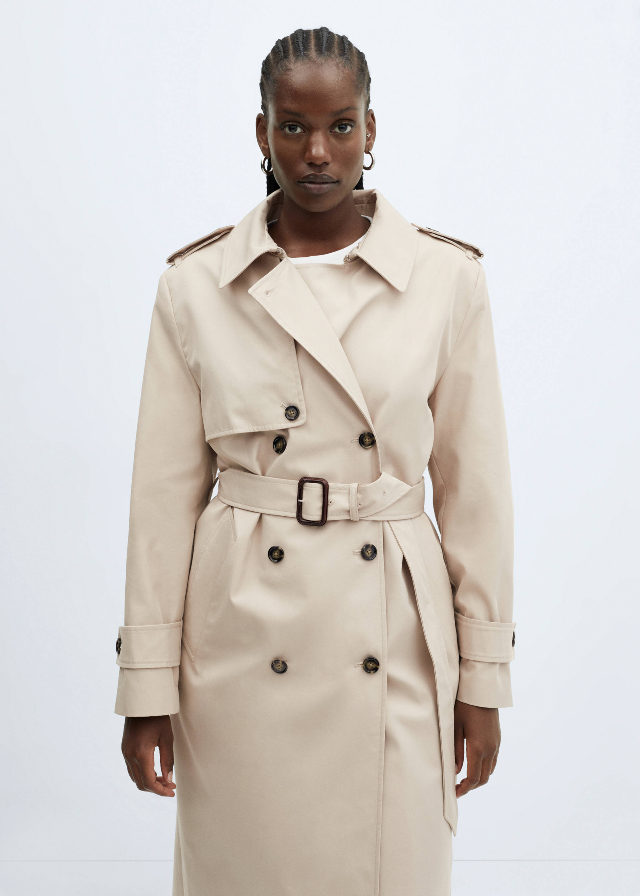 Waterproof double-breasted trench coat - Details of the article 5