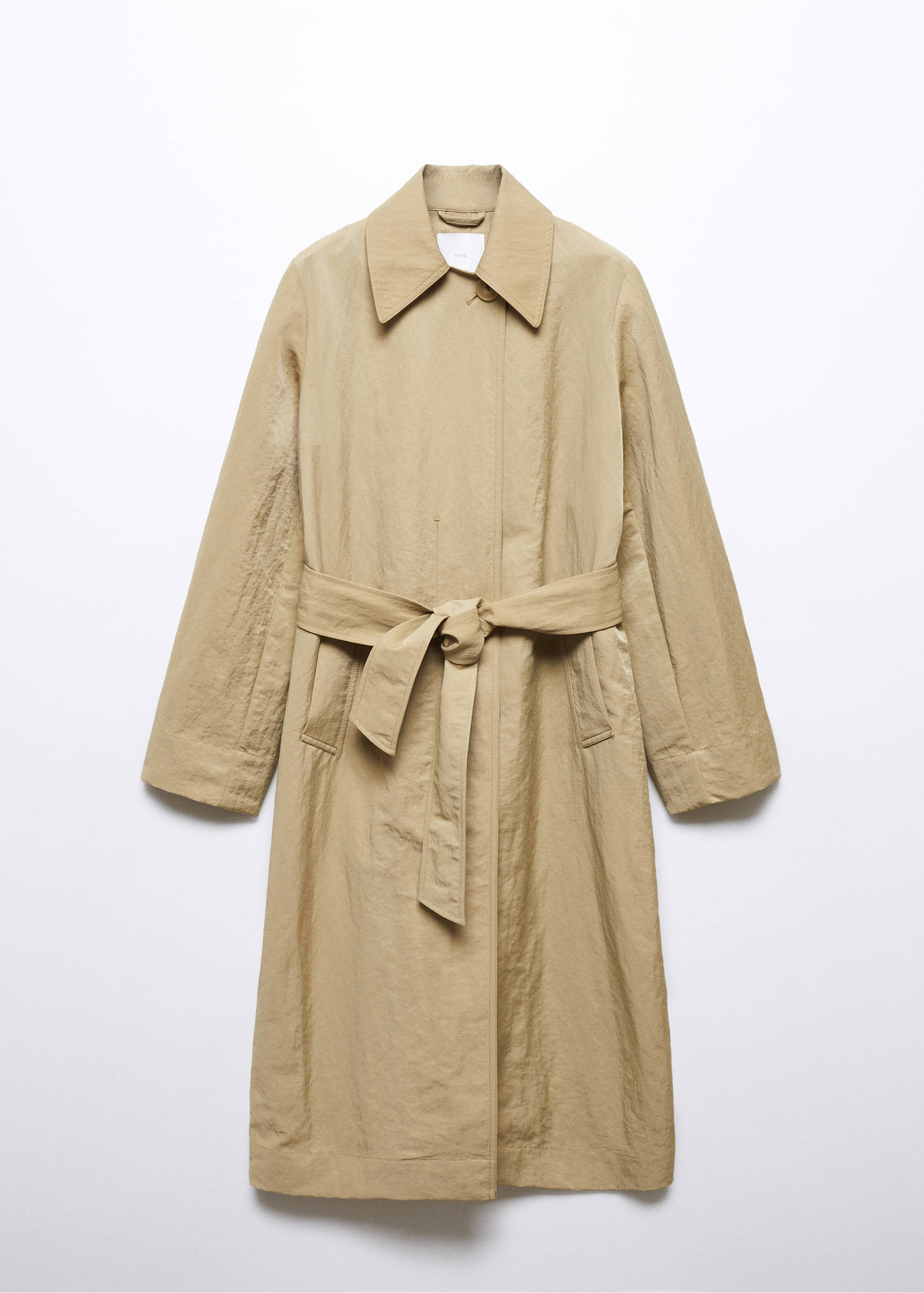 Trench fluido lazo - Artículo sin modelo, Beige. Ref: 57023778-00.