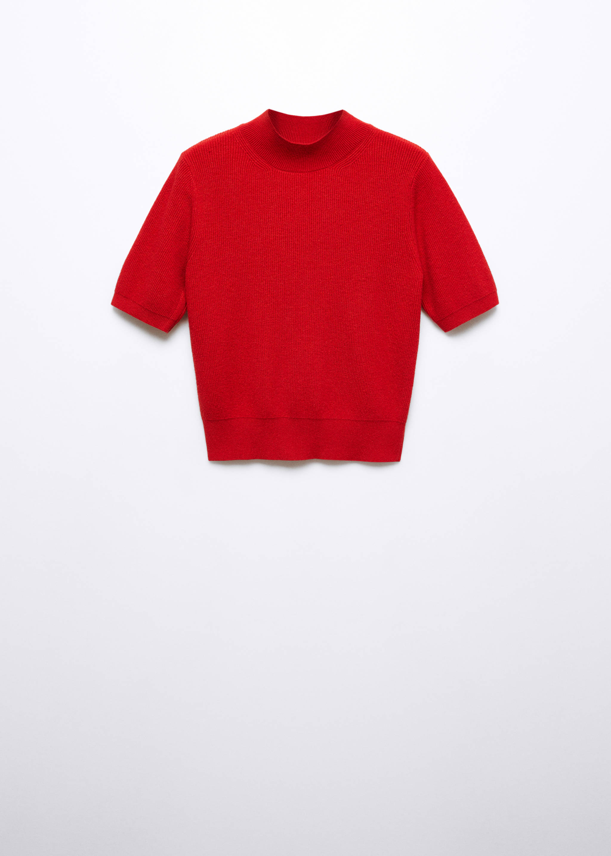 Pull-over col montant manches courtes - Article sans modèle