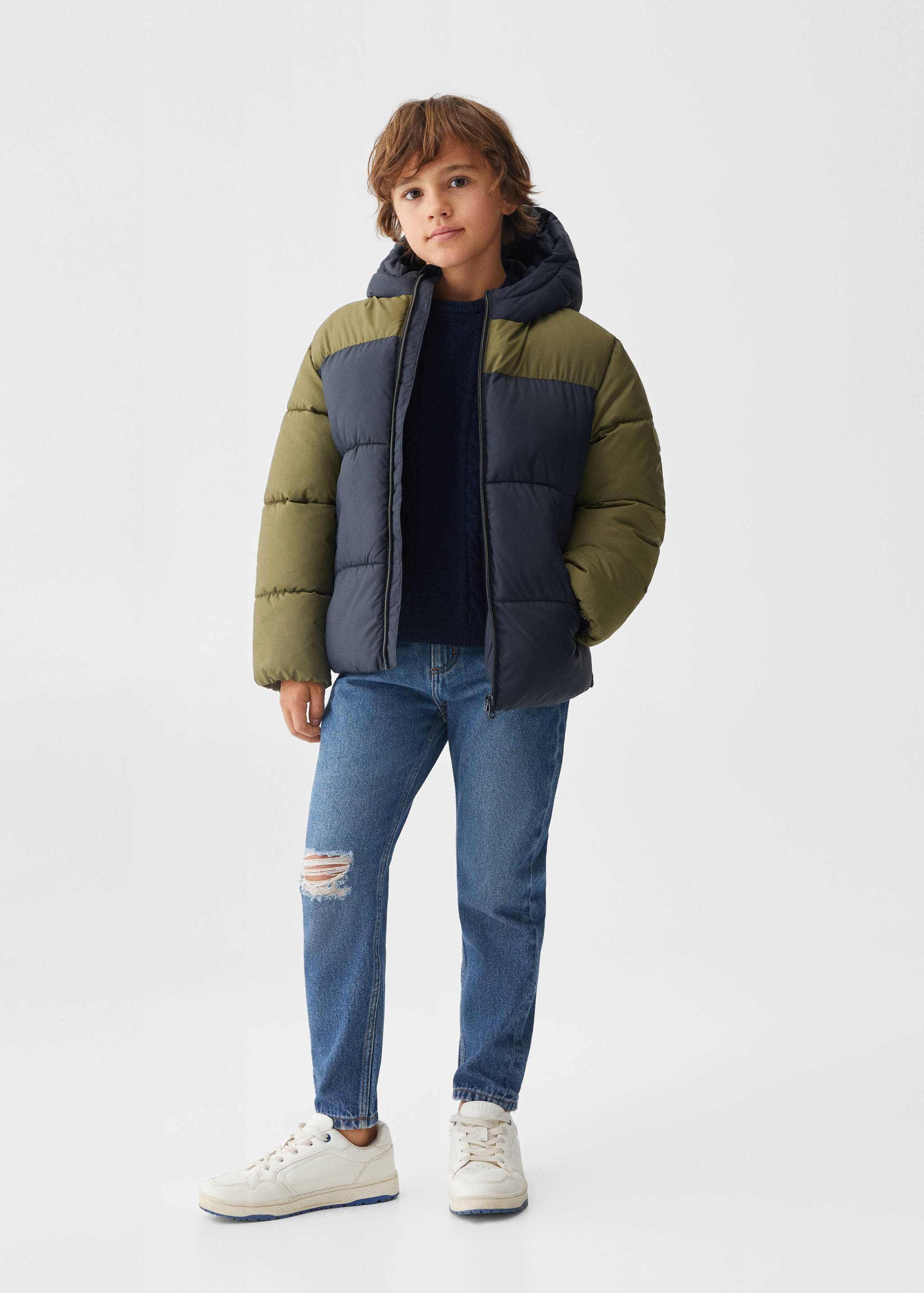 Anorak matelassé imperméable à losanges - Plan général