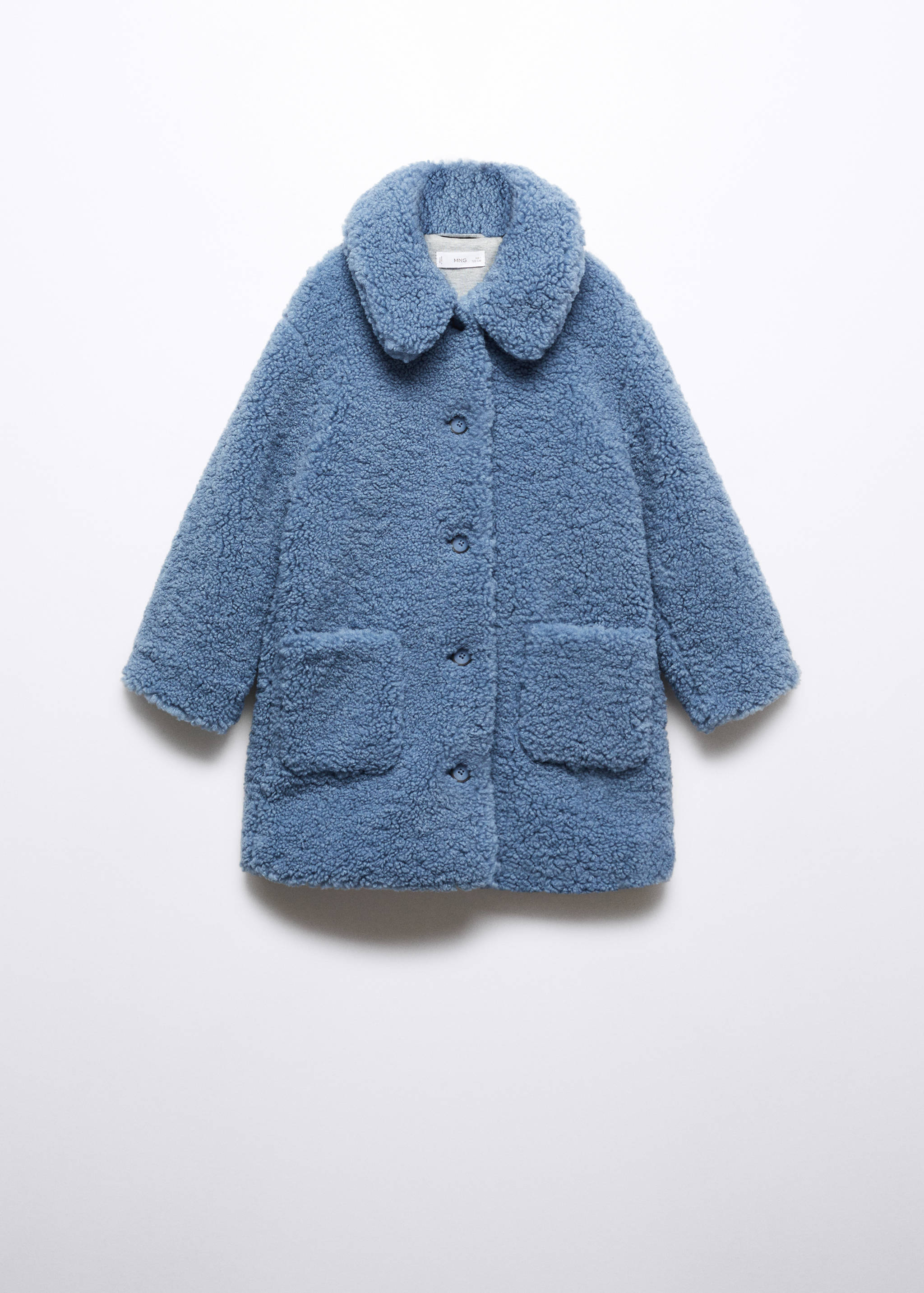 Shearling-effect coat - Article without model