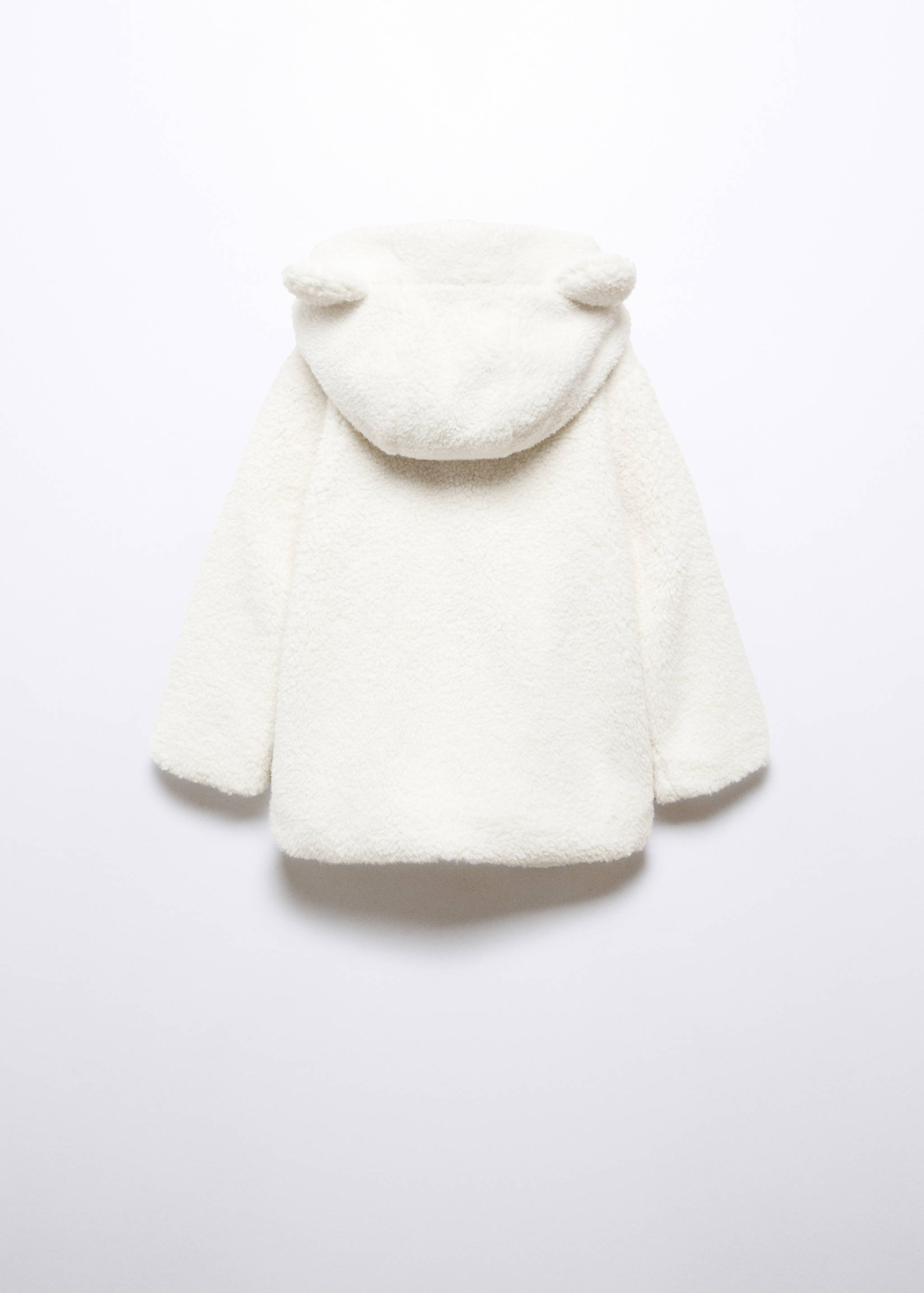 Hooded fur-effect coat - Reverse of the article