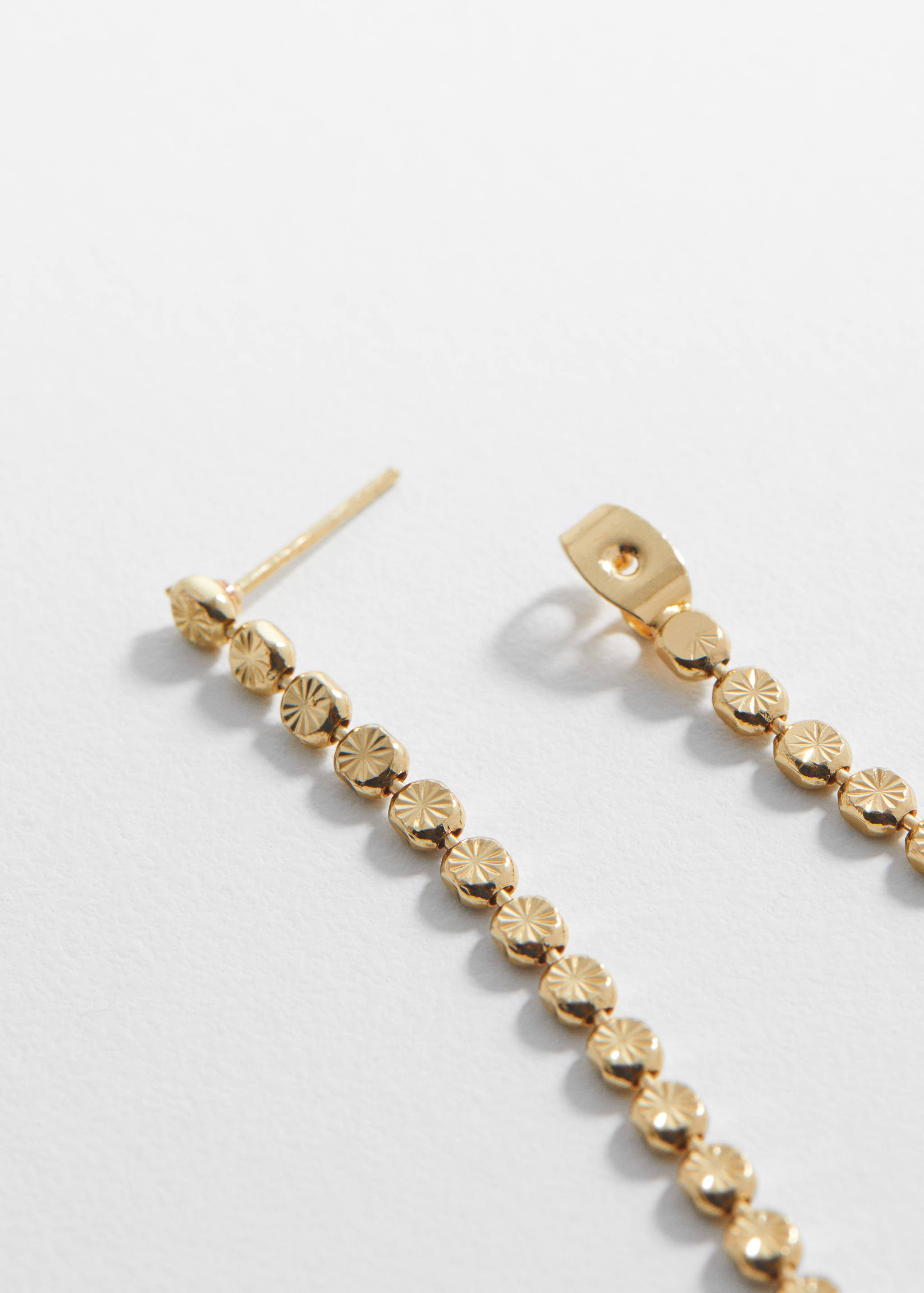 Beaded pendant earrings - Medium plane