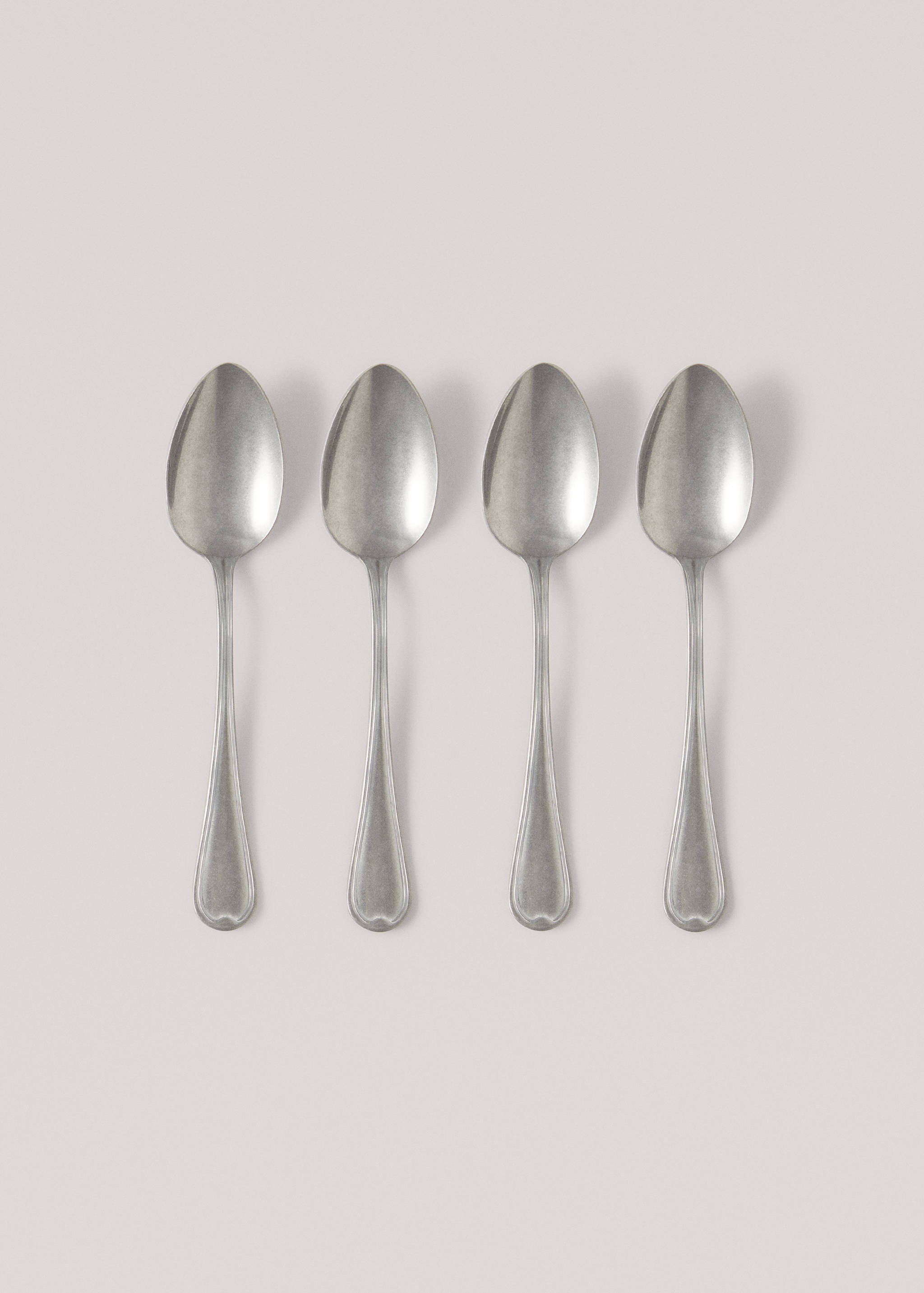 4er-Pack  Altsilber-Dessertlöffel - Artikel ohne Model