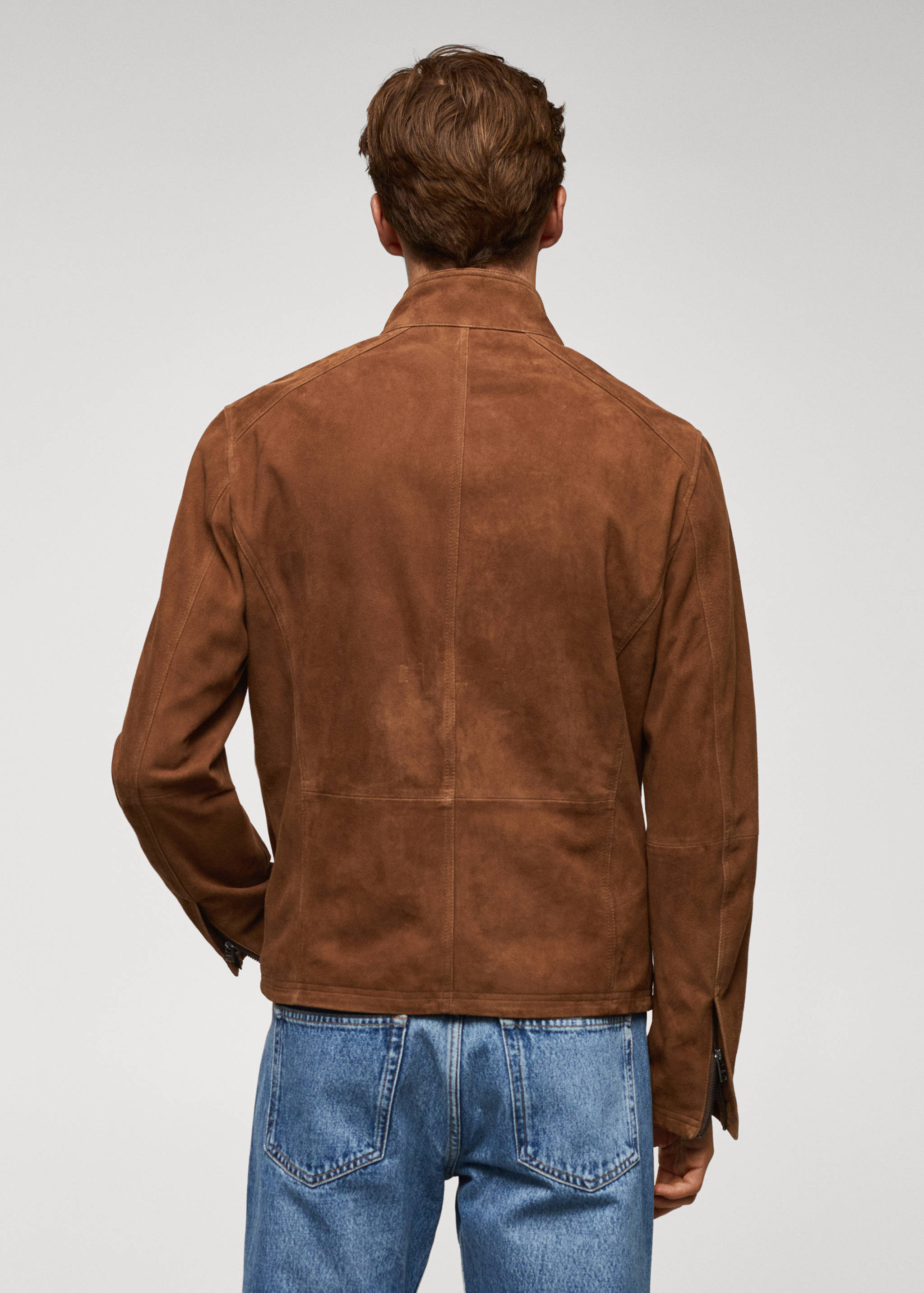 Blouson perfecto cuir daim - Verso de l’article