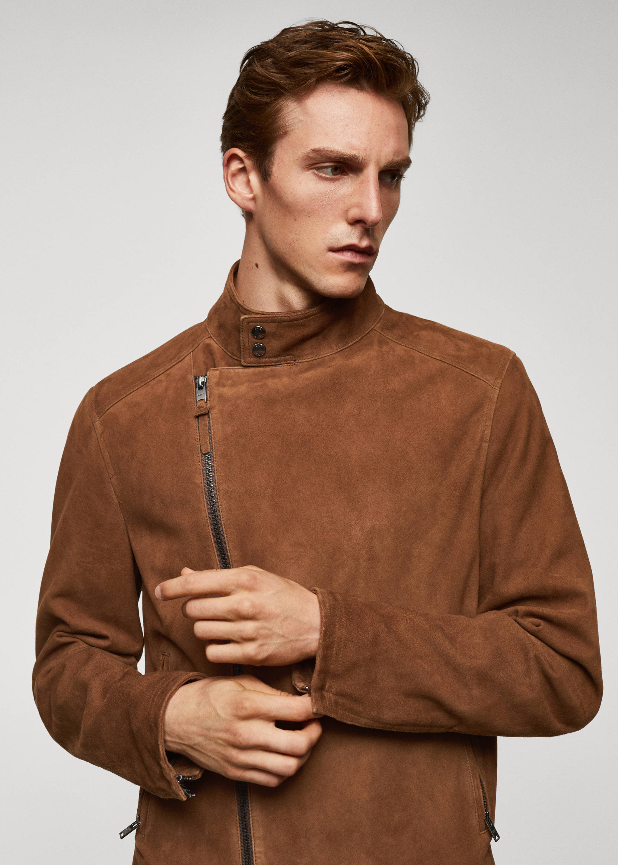 Blouson perfecto cuir daim - Détail de l'article 1