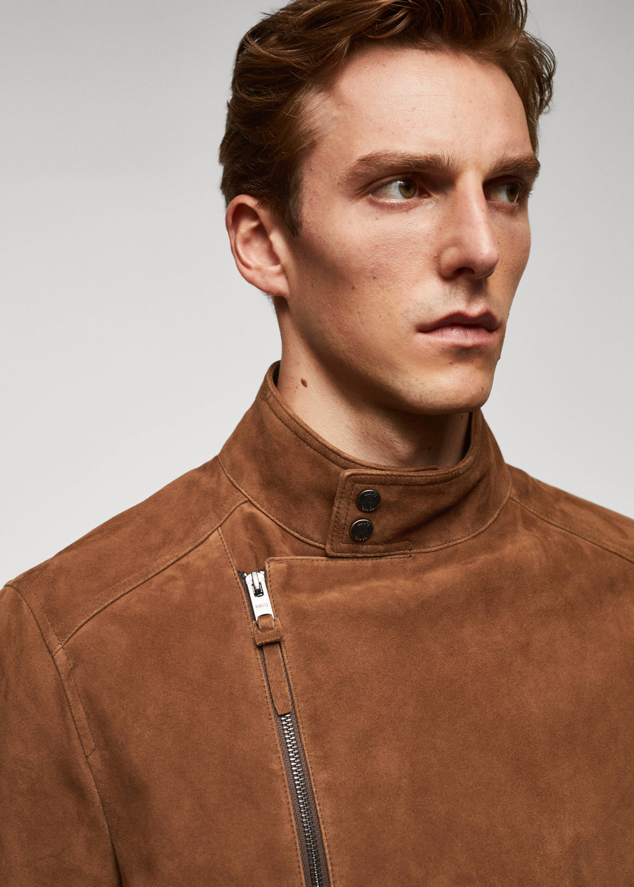 Blouson perfecto cuir daim - Détail de l'article 4