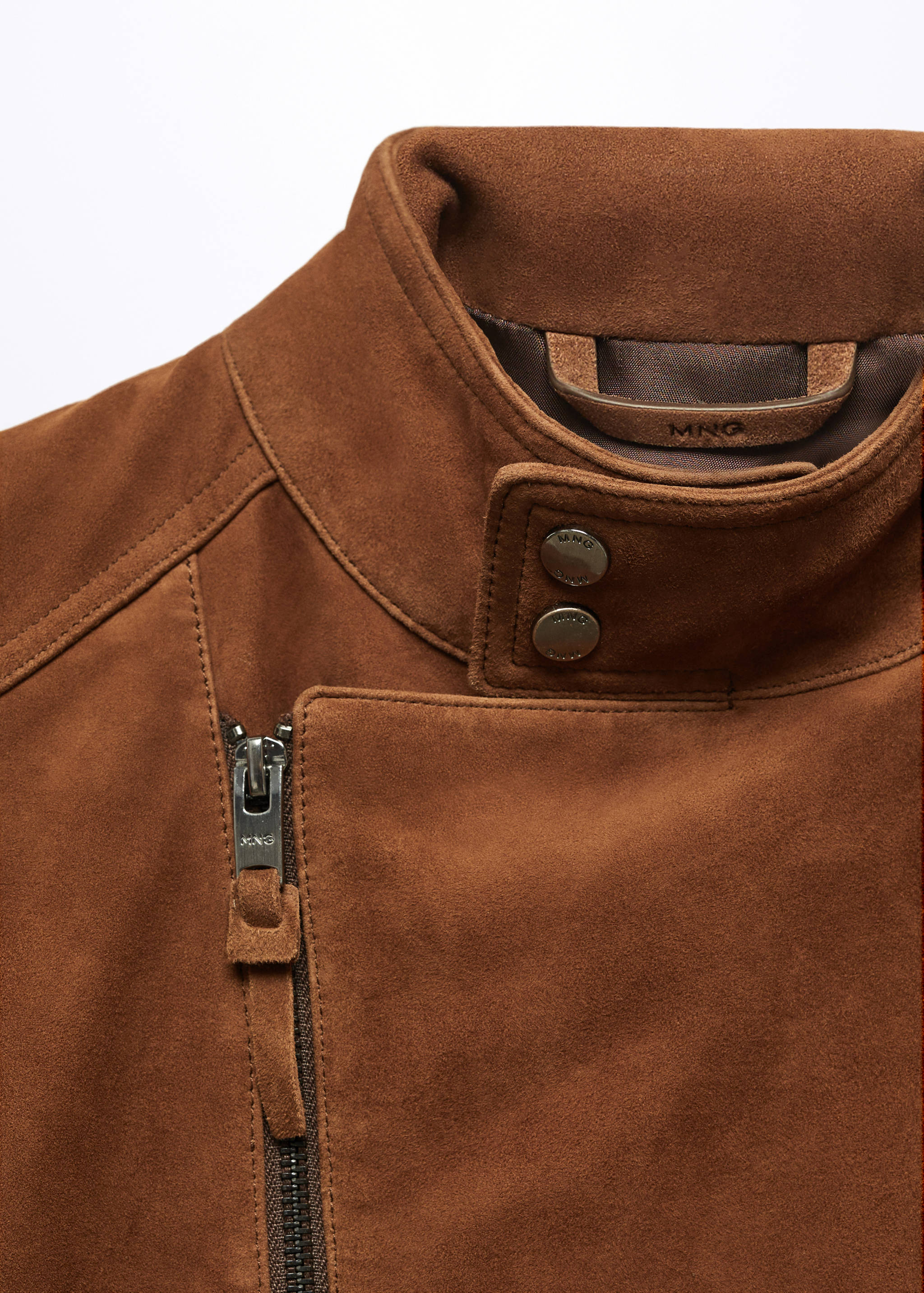 Blouson perfecto cuir daim - Détail de l'article 8