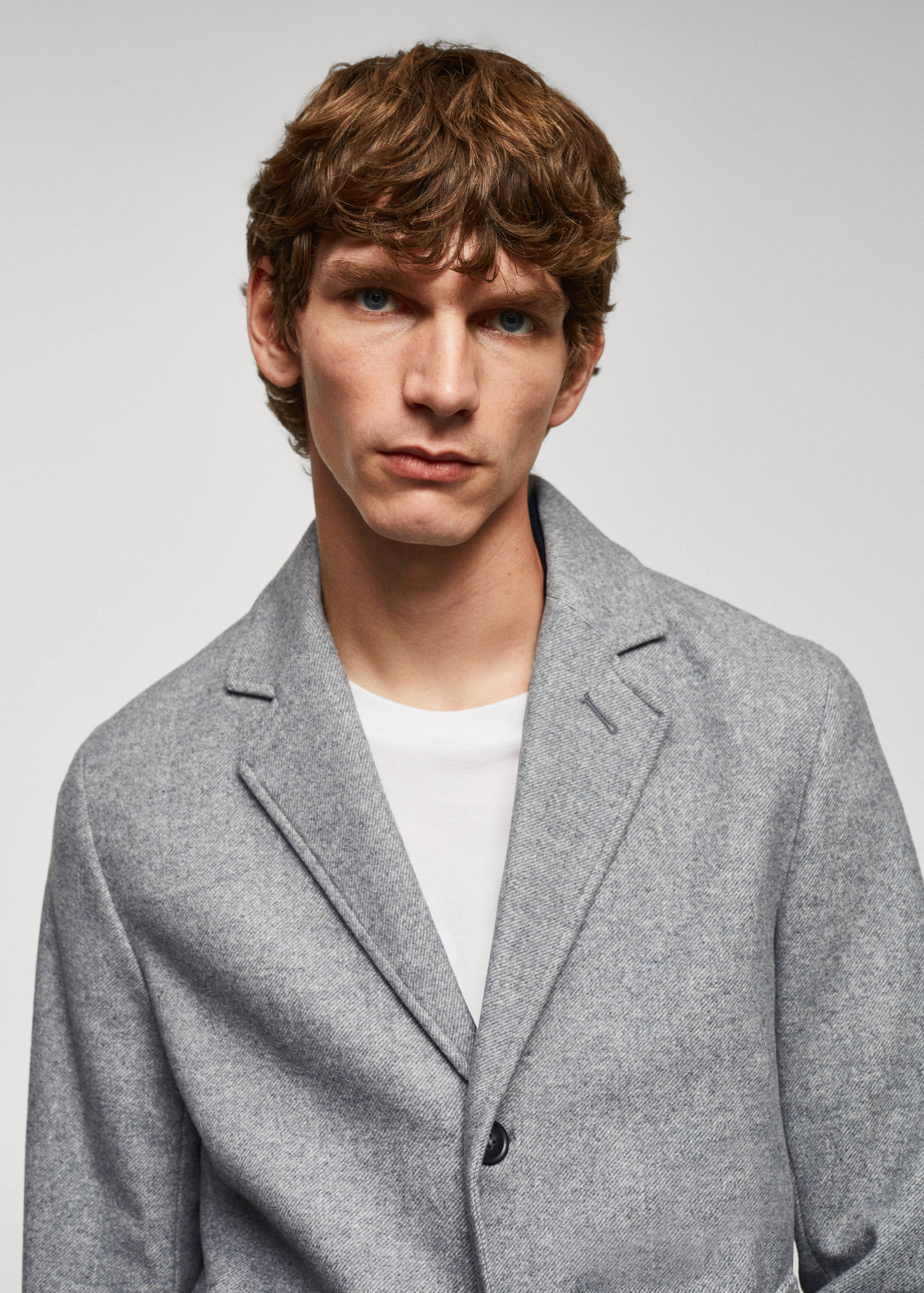 Lightweight recycled wool coat - Details of the article 1