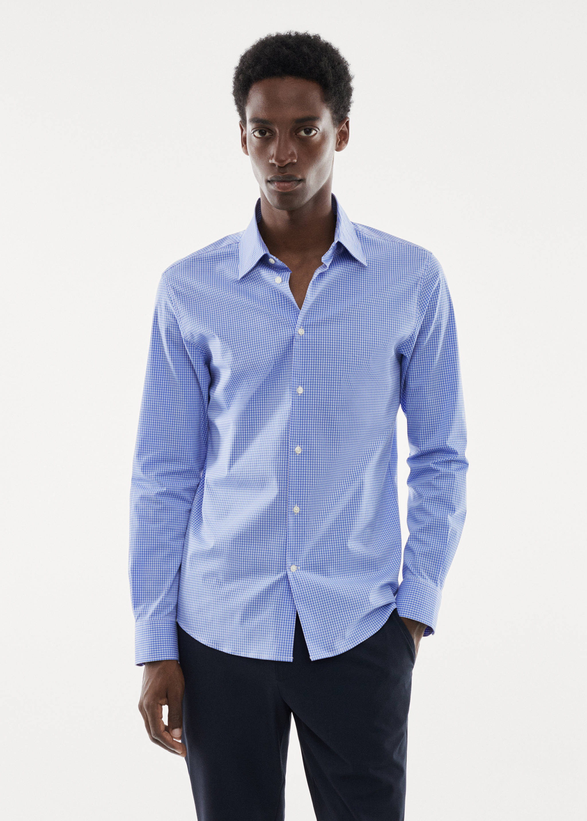 Micro-stretch fabric shirt - Medium plane