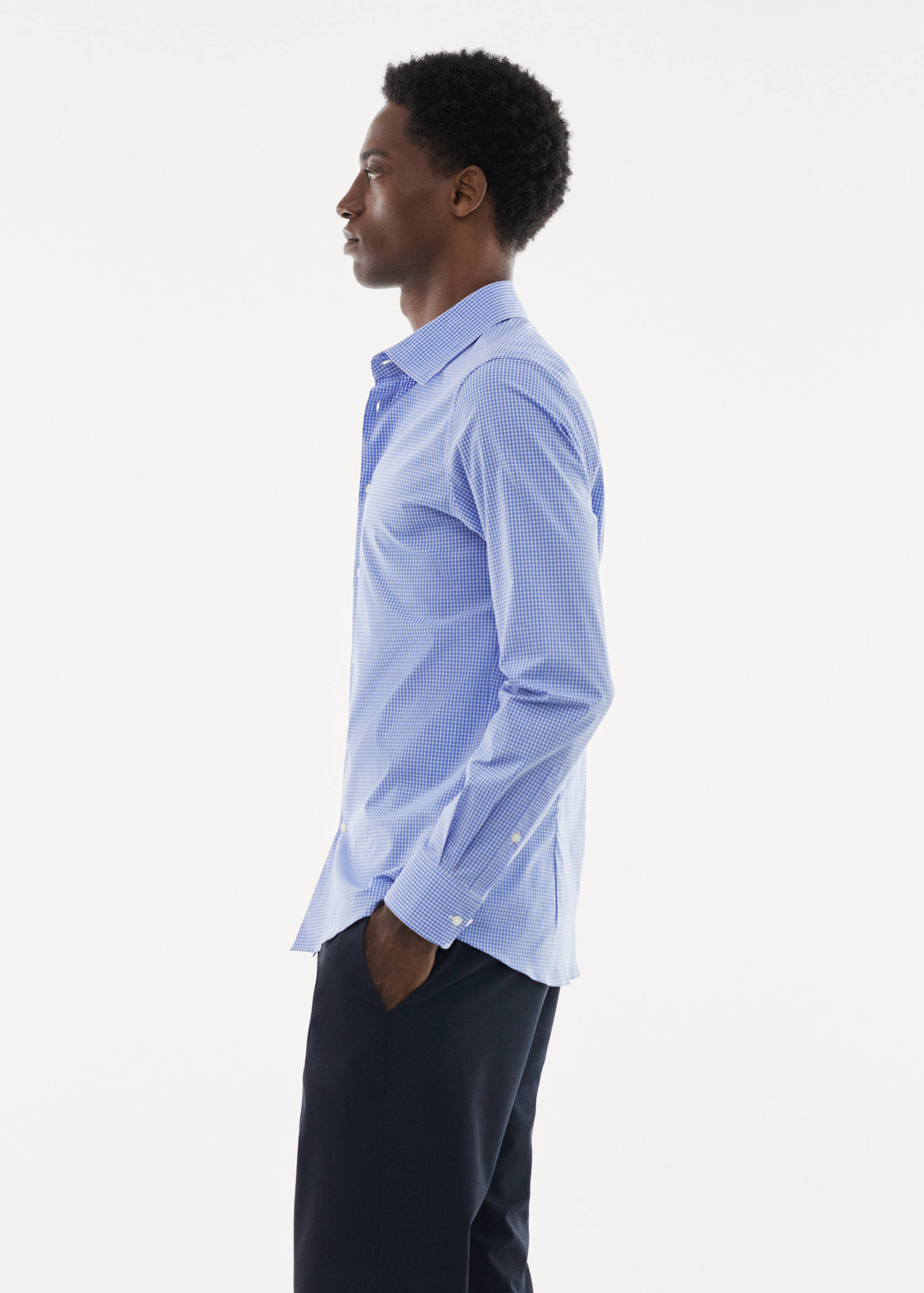 Micro-stretch fabric shirt - Details of the article 2