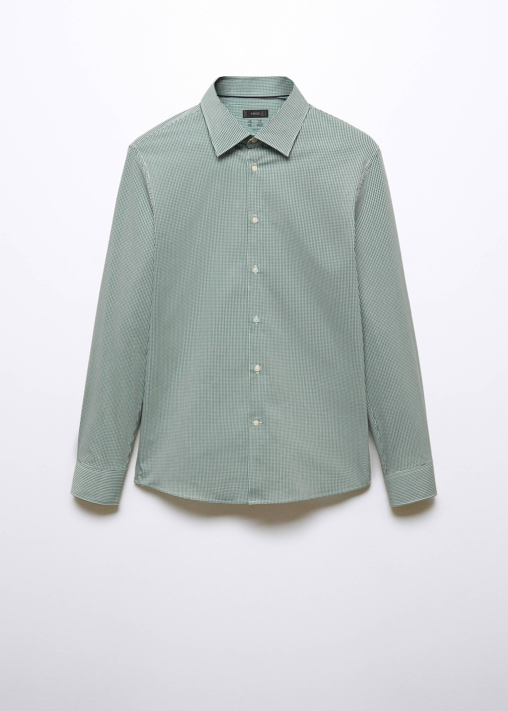 Chemise micro carreaux tissu stretch - Article sans modèle