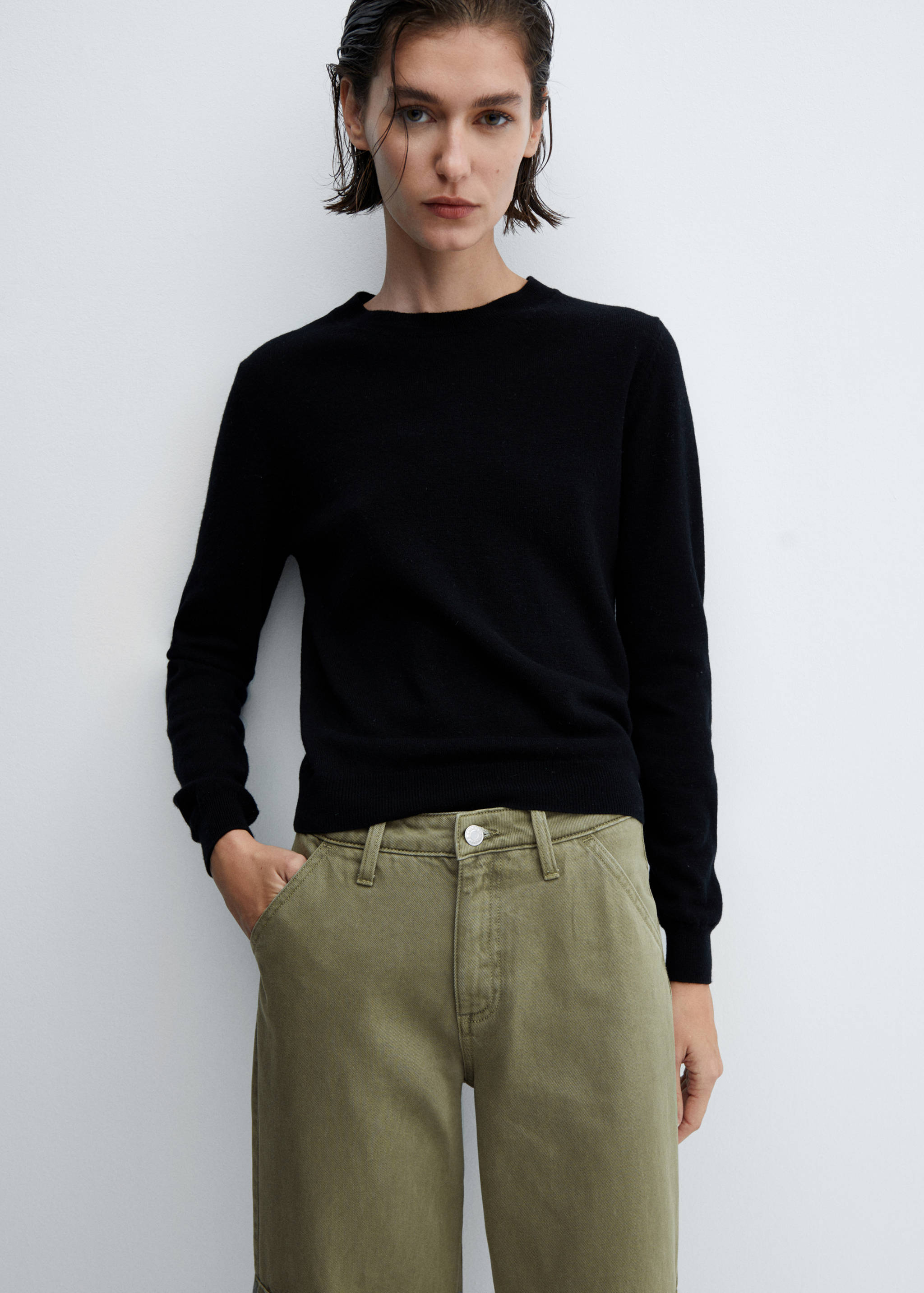 Wide leg cargo jeans - Details of the article 1