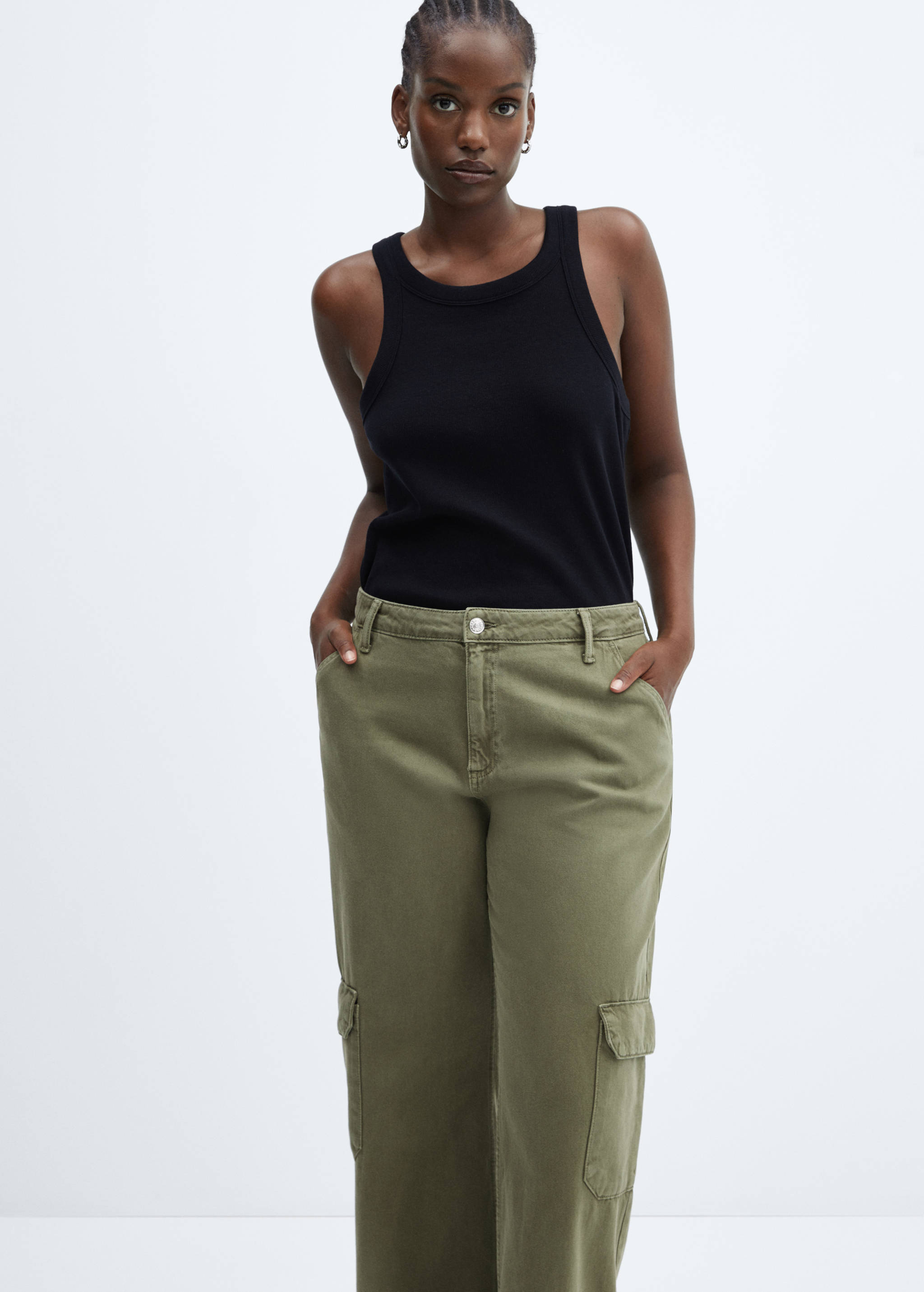 Wide leg cargo jeans - Details of the article 5