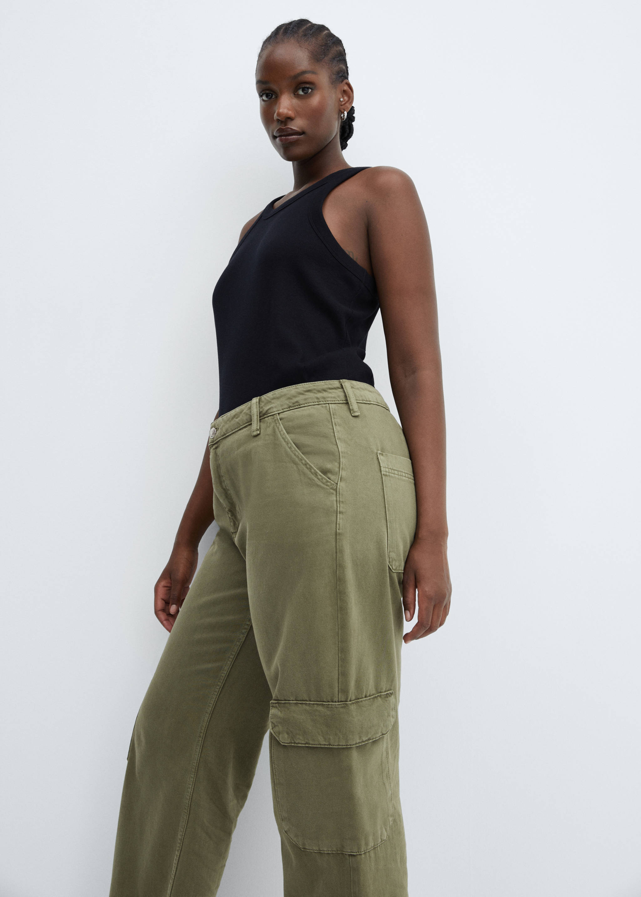 Wide leg cargo jeans - Details of the article 4