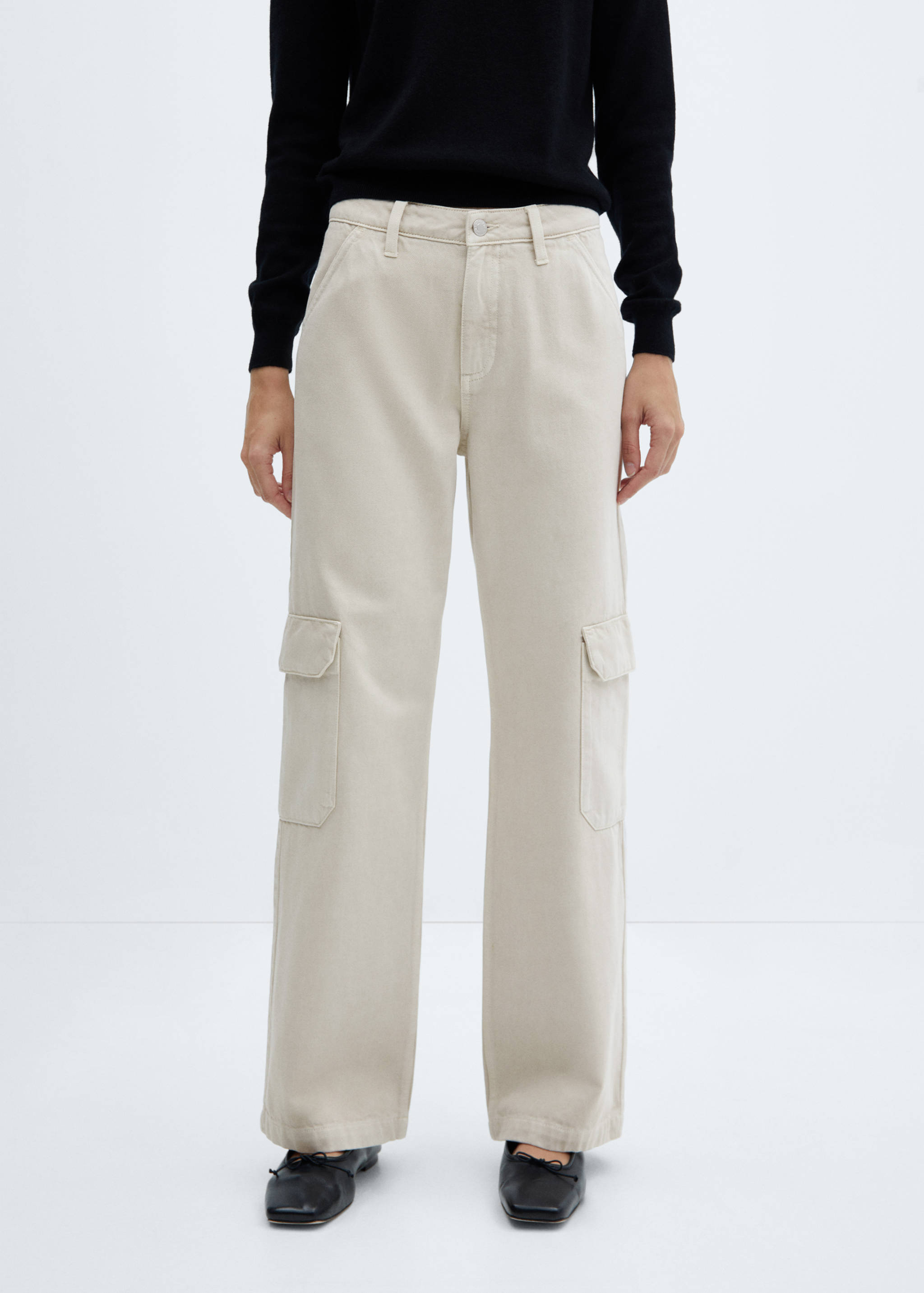 Wide leg cargo jeans - Medium plane