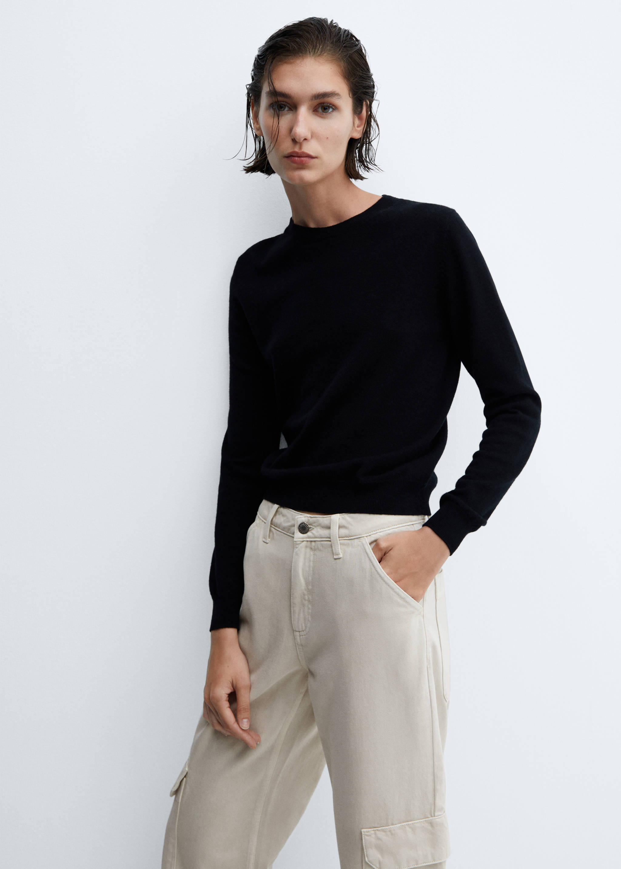 Wide leg cargo jeans - Details of the article 1