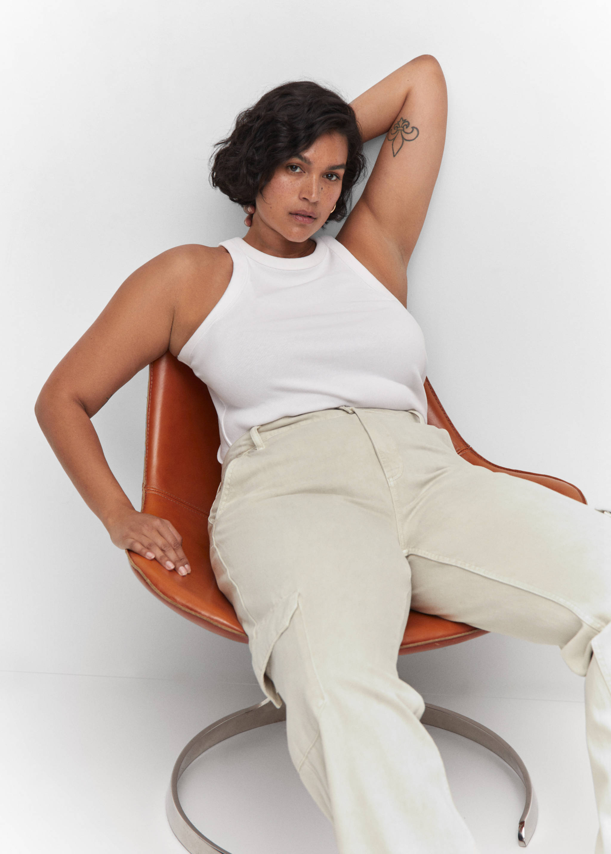 Wide leg cargo jeans - Details of the article 4