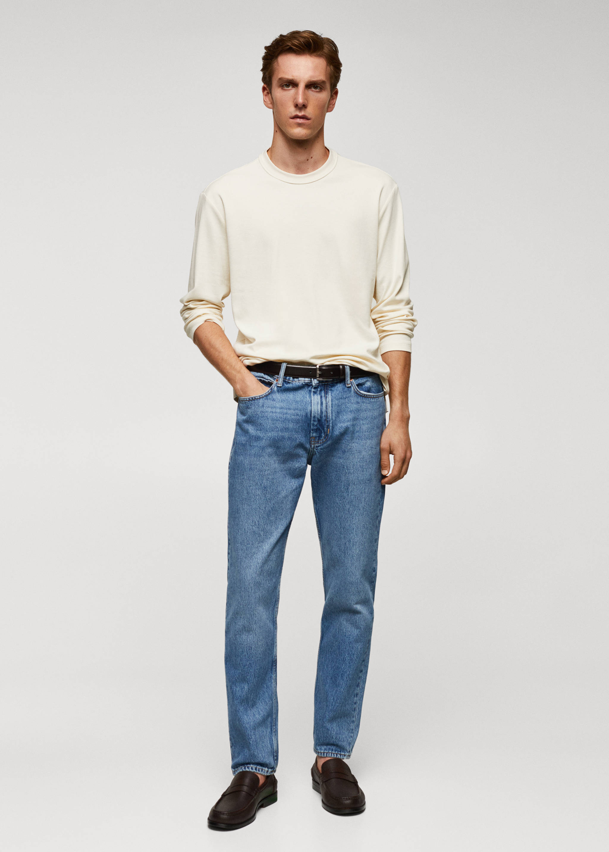 T-shirt 100 % coton manches longues - Plan général