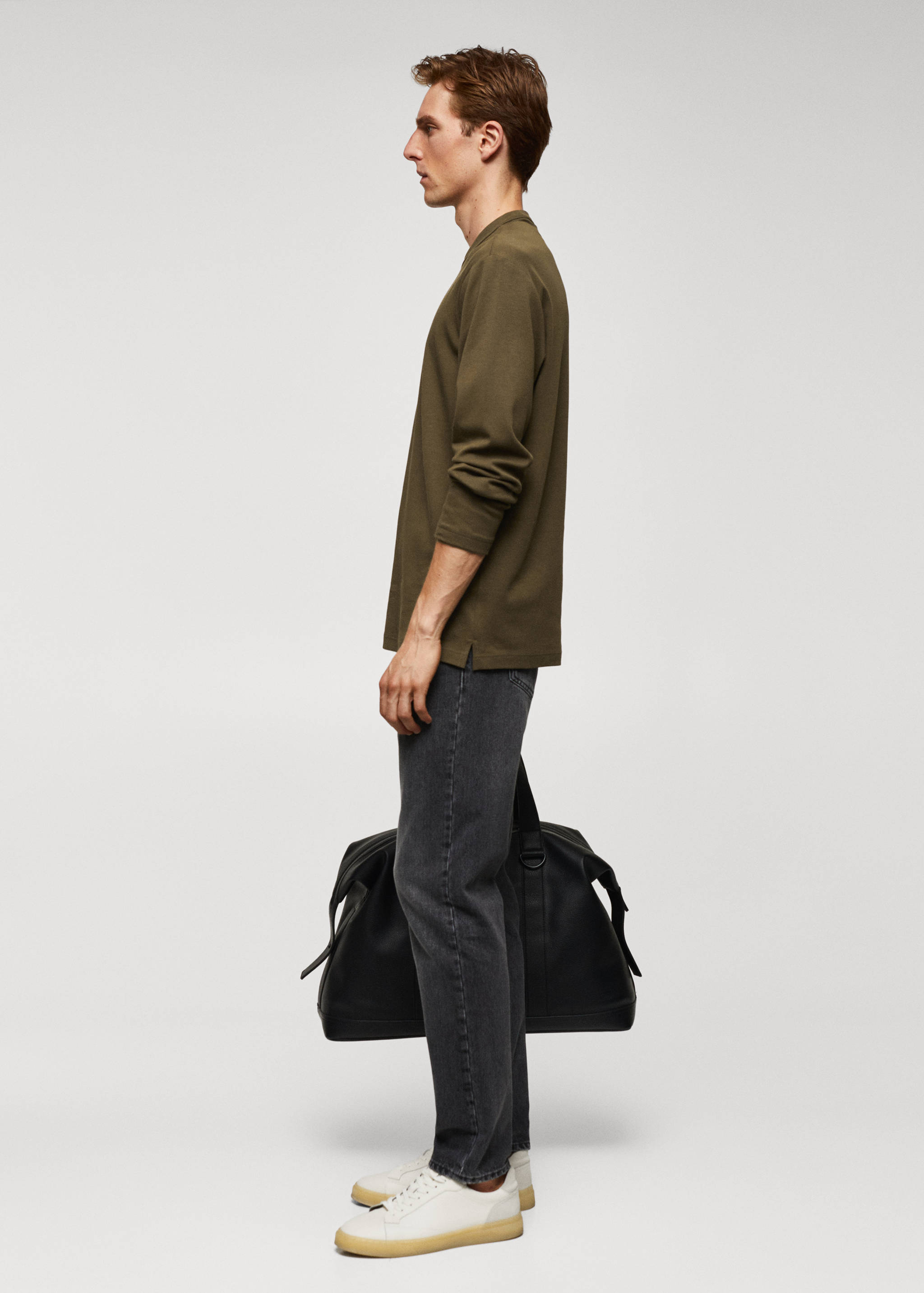 T-shirt 100 % coton manches longues - Détail de l'article 2