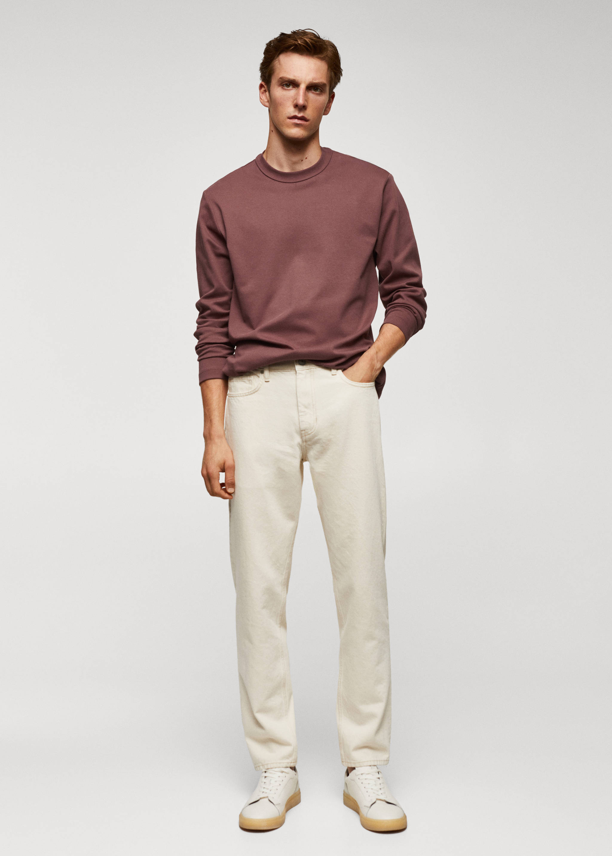 T-shirt 100 % coton manches longues - Plan général