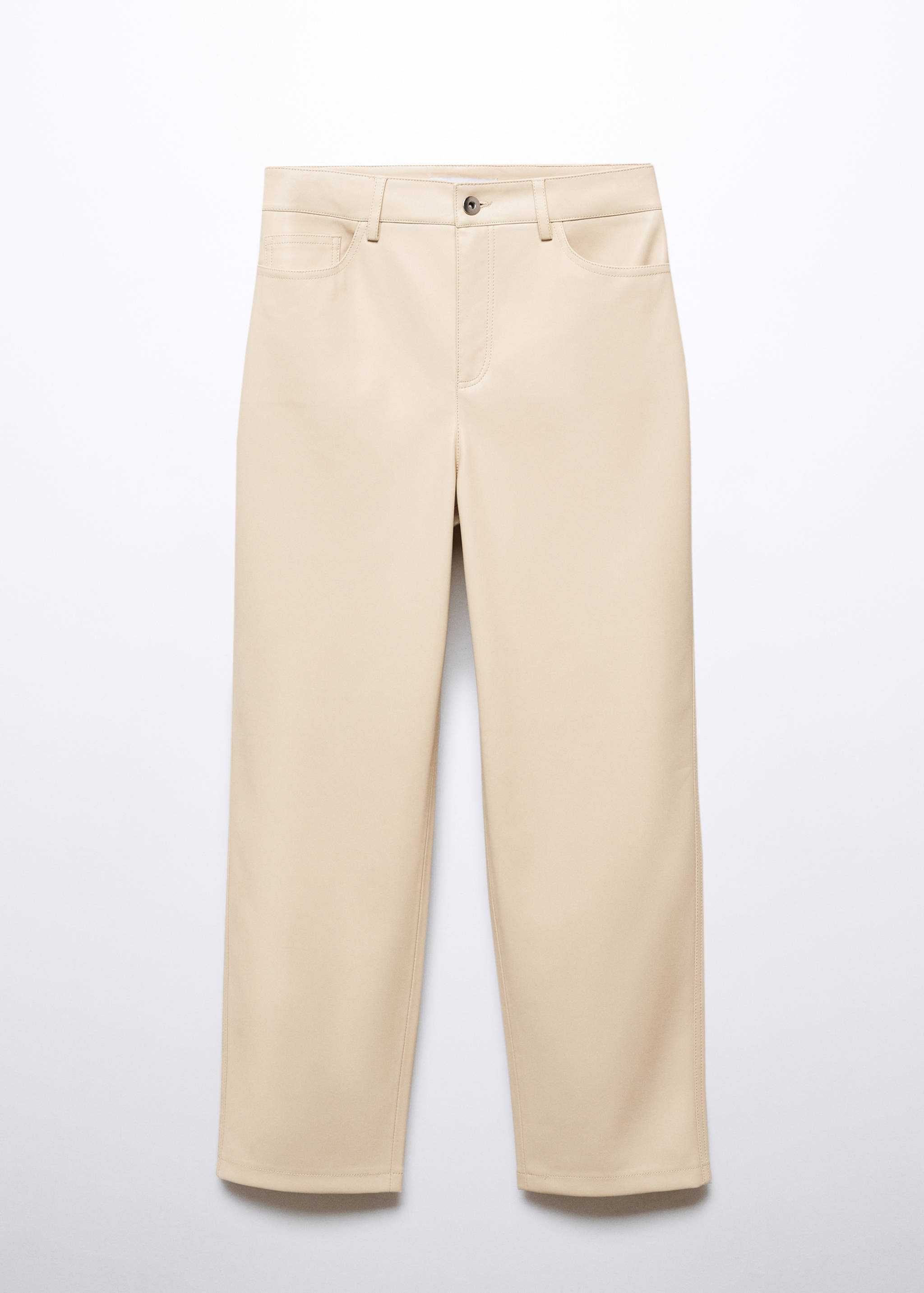 Pantalón recto efecto piel - Artículo sin modelo