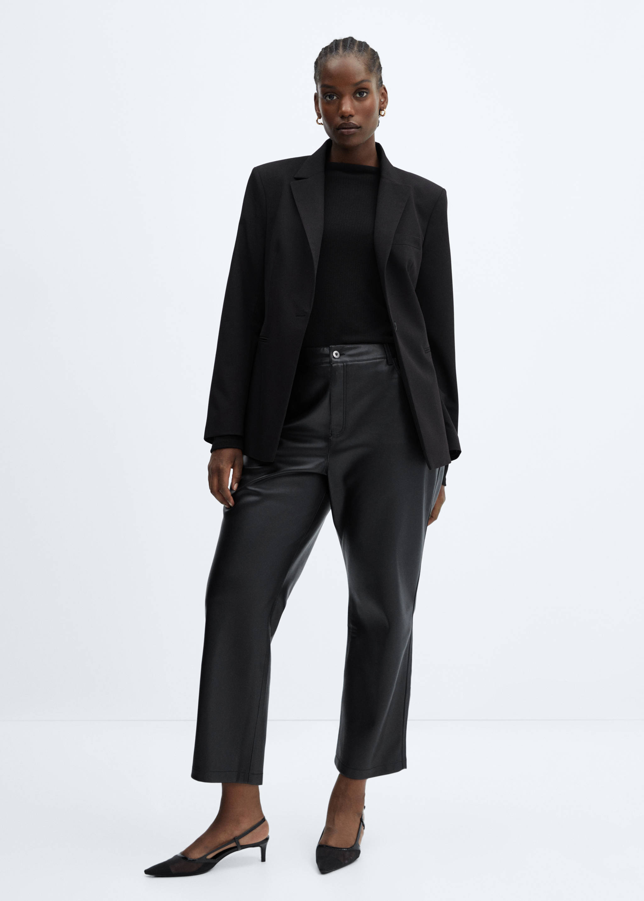 Pantalon droit cuir synthétique - Détail de l'article 3