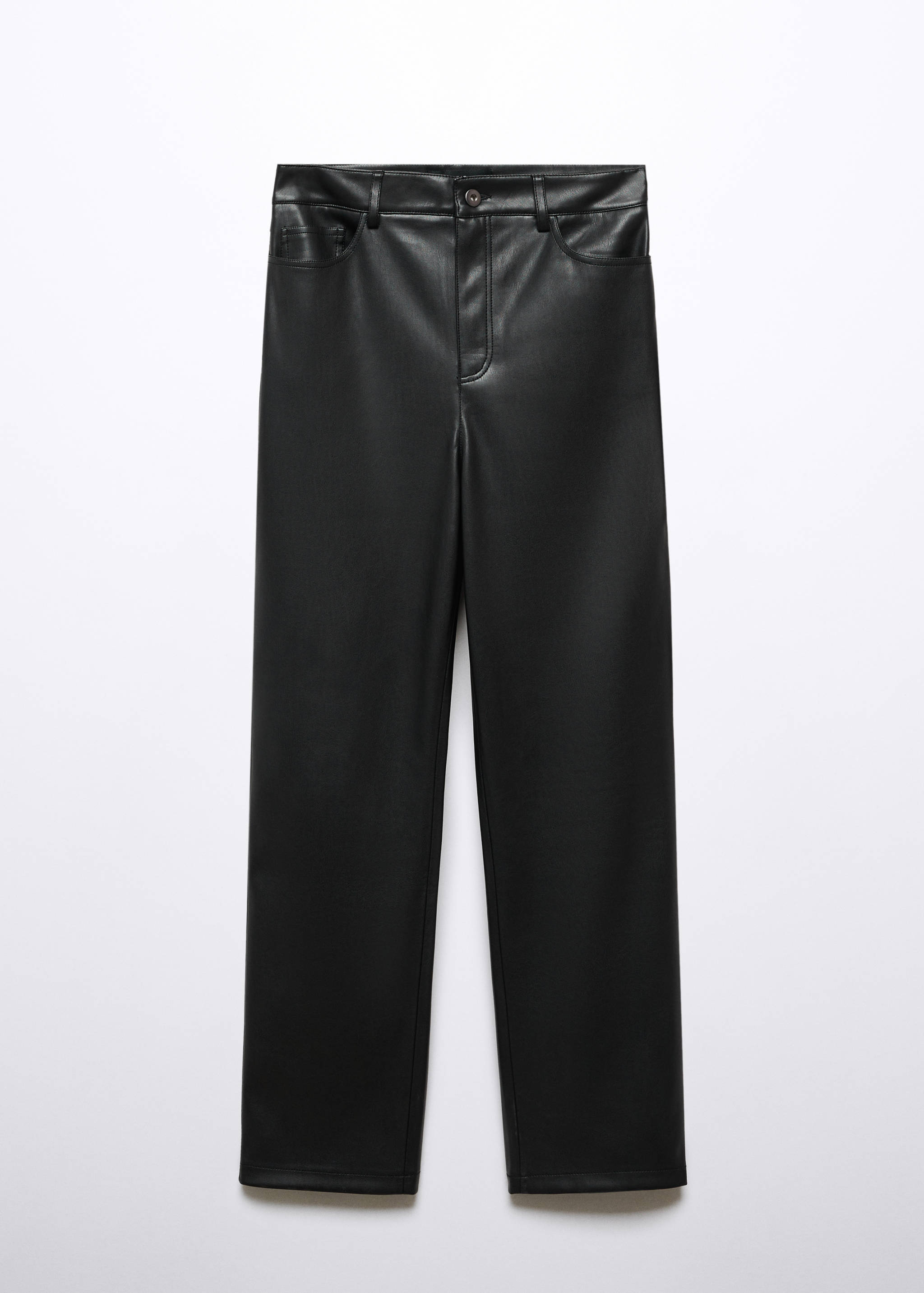 Pantalón recto efecto piel - Artículo sin modelo