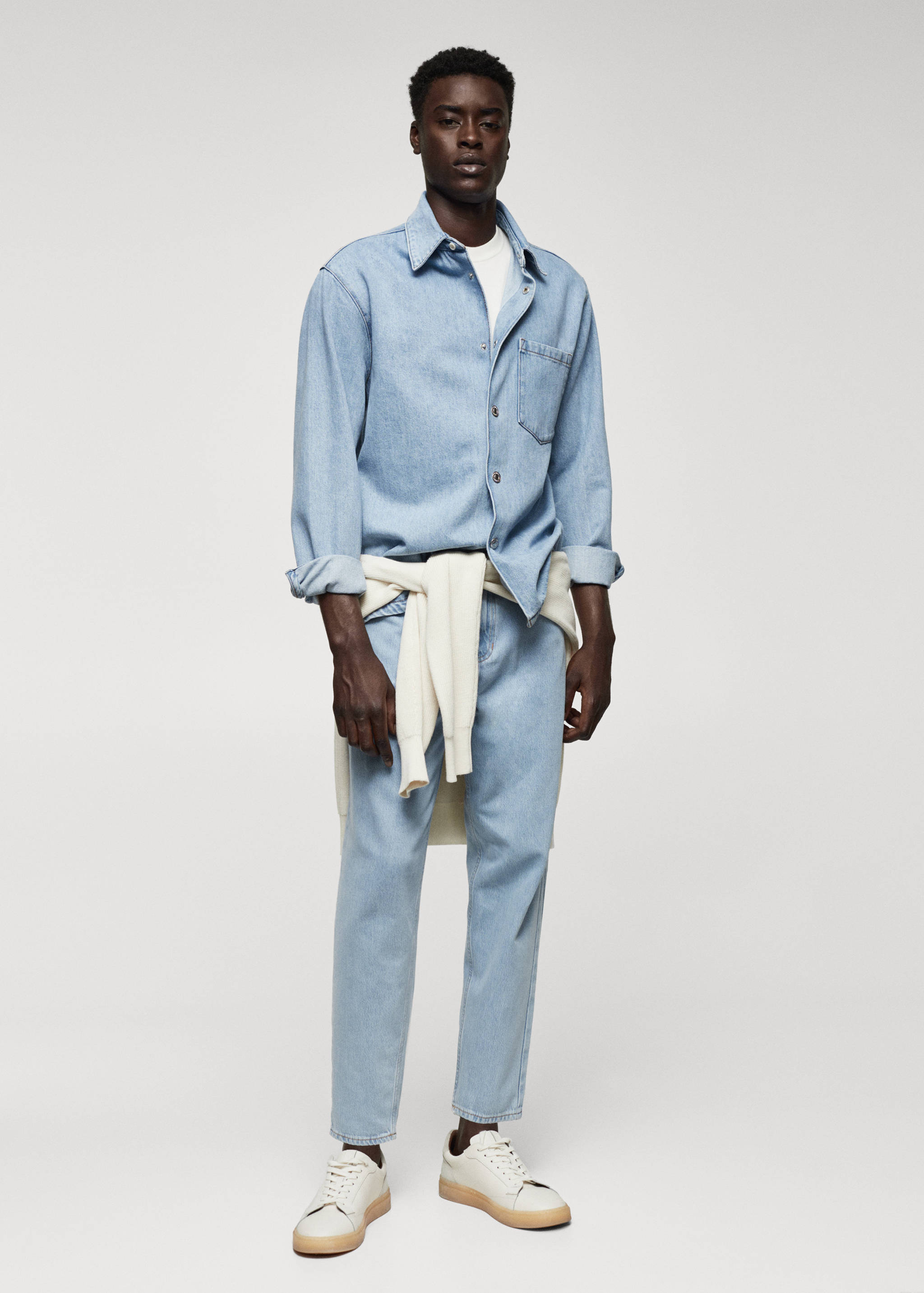 Pocket denim overshirt - General plane