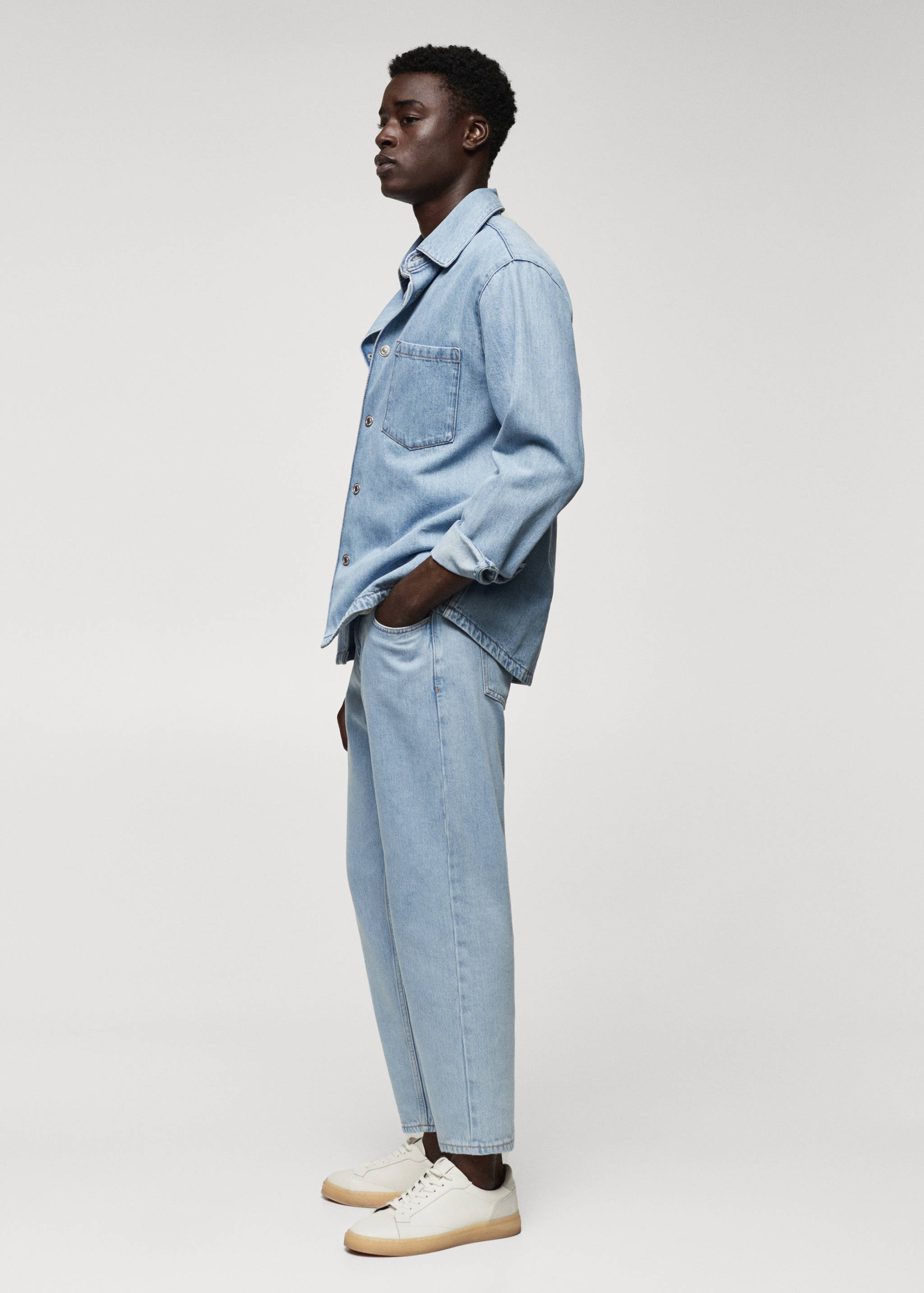 Pocket denim overshirt - Details of the article 2