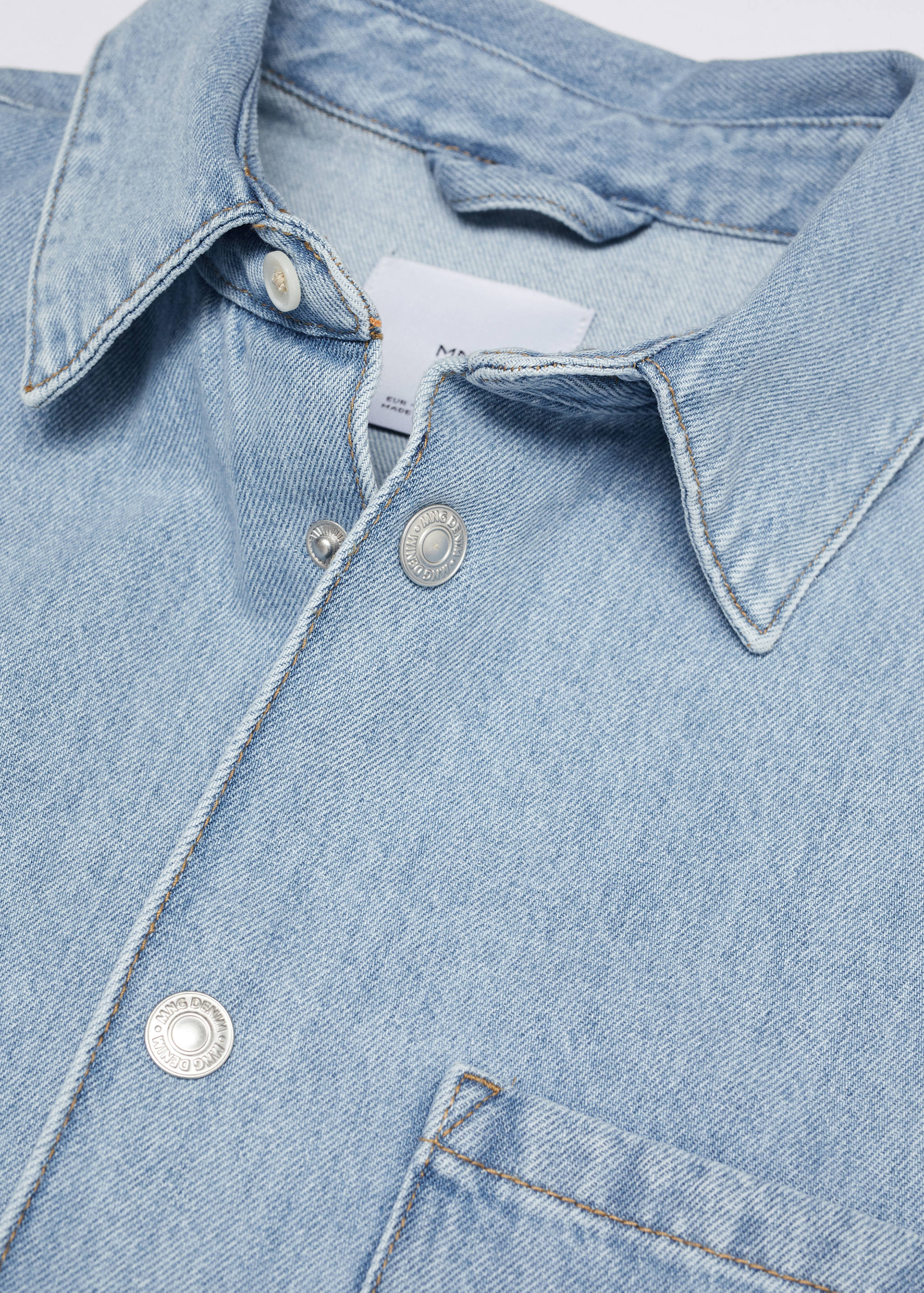 Pocket denim overshirt - Details of the article 8