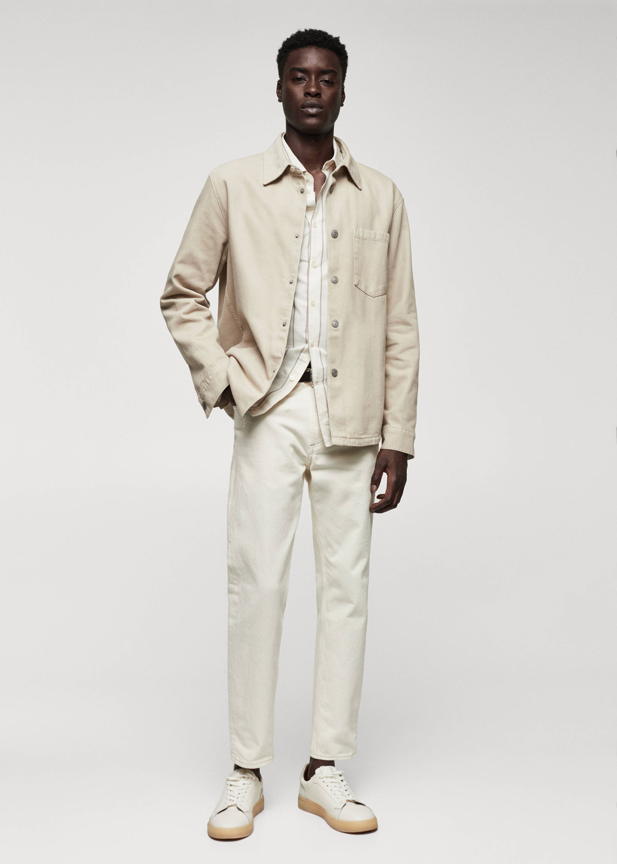 Pocket denim overshirt - General plane