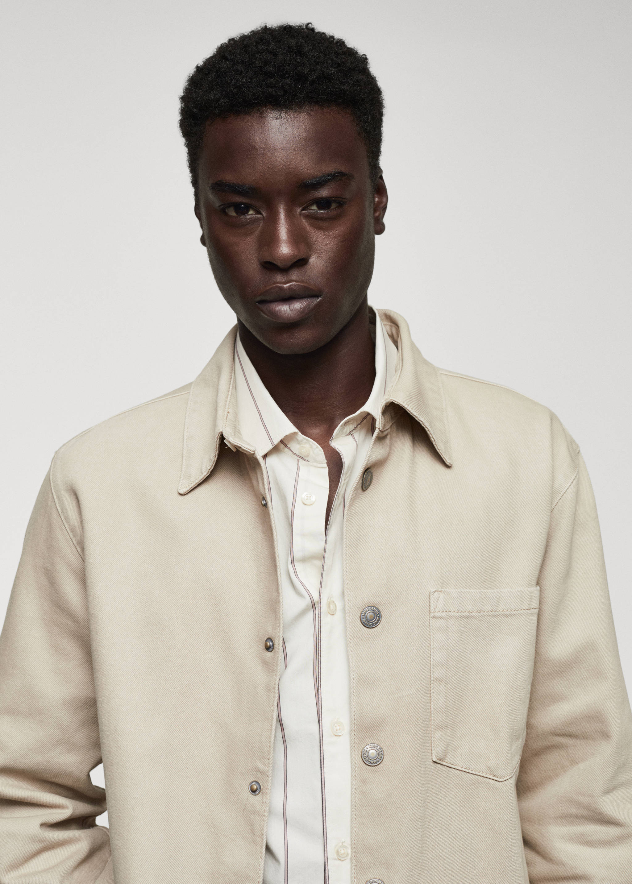 Pocket denim overshirt - Details of the article 1