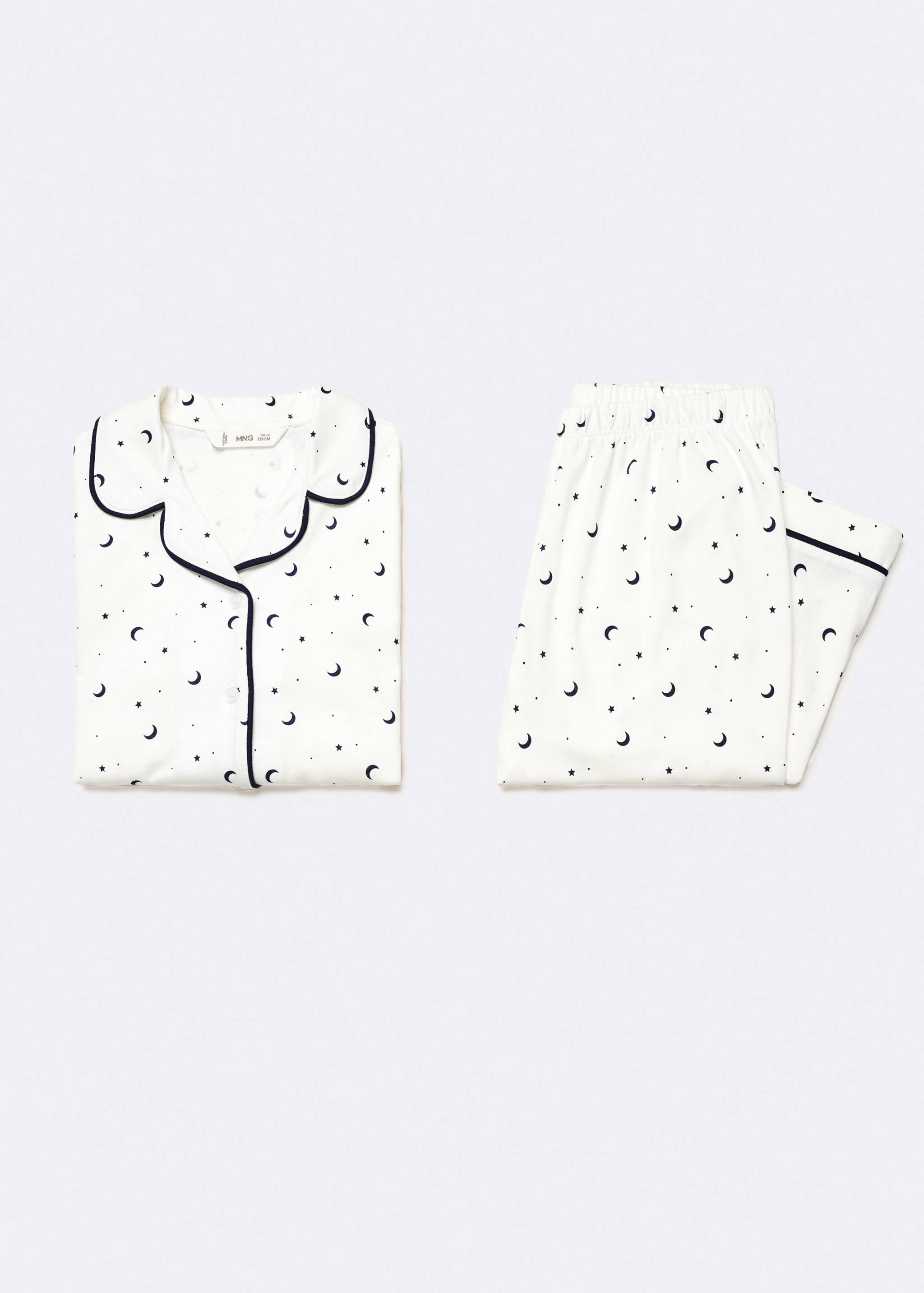 Printed cotton pyjamas - Details of the article 0