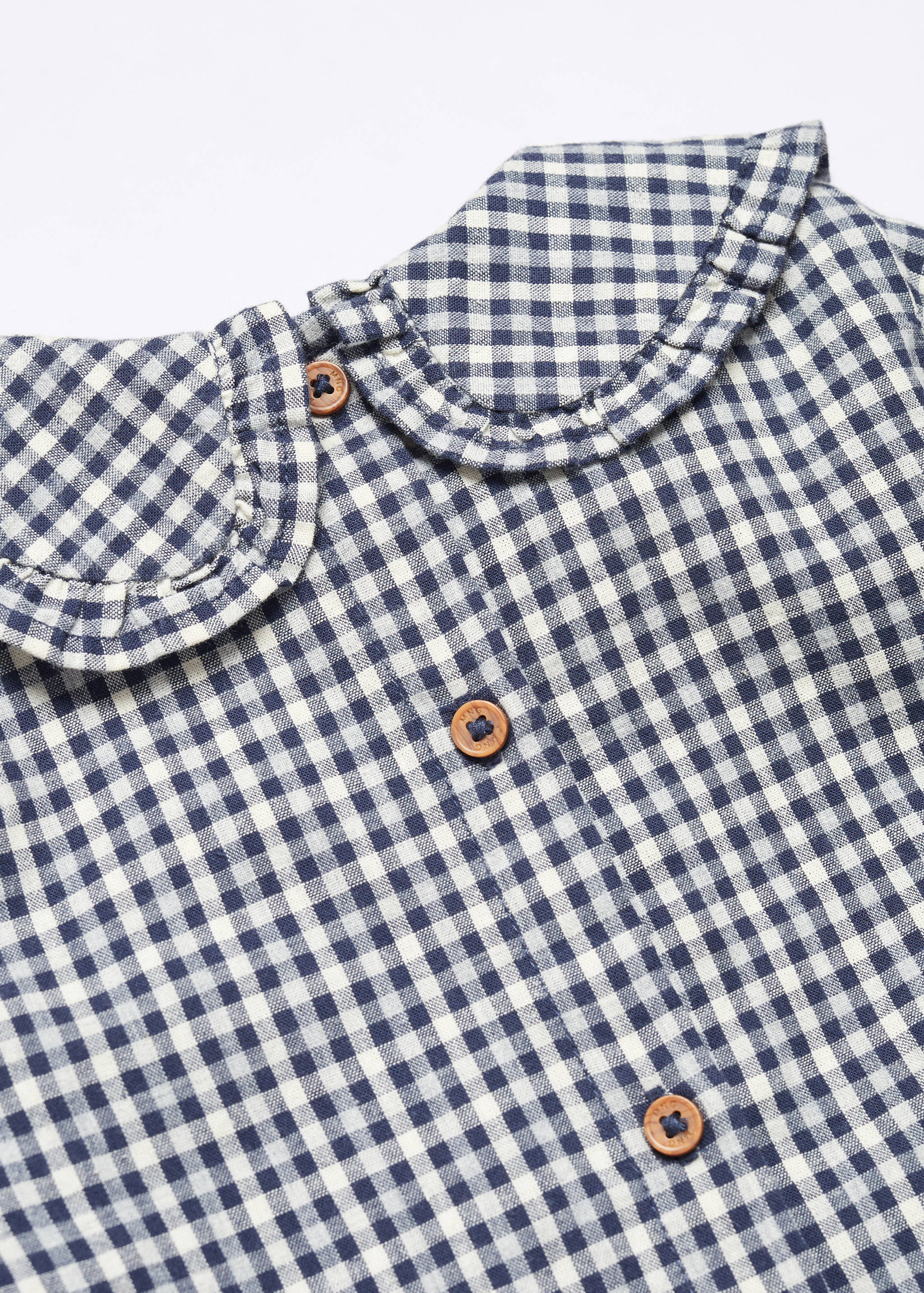 Gingham check blouse - Details of the article 8