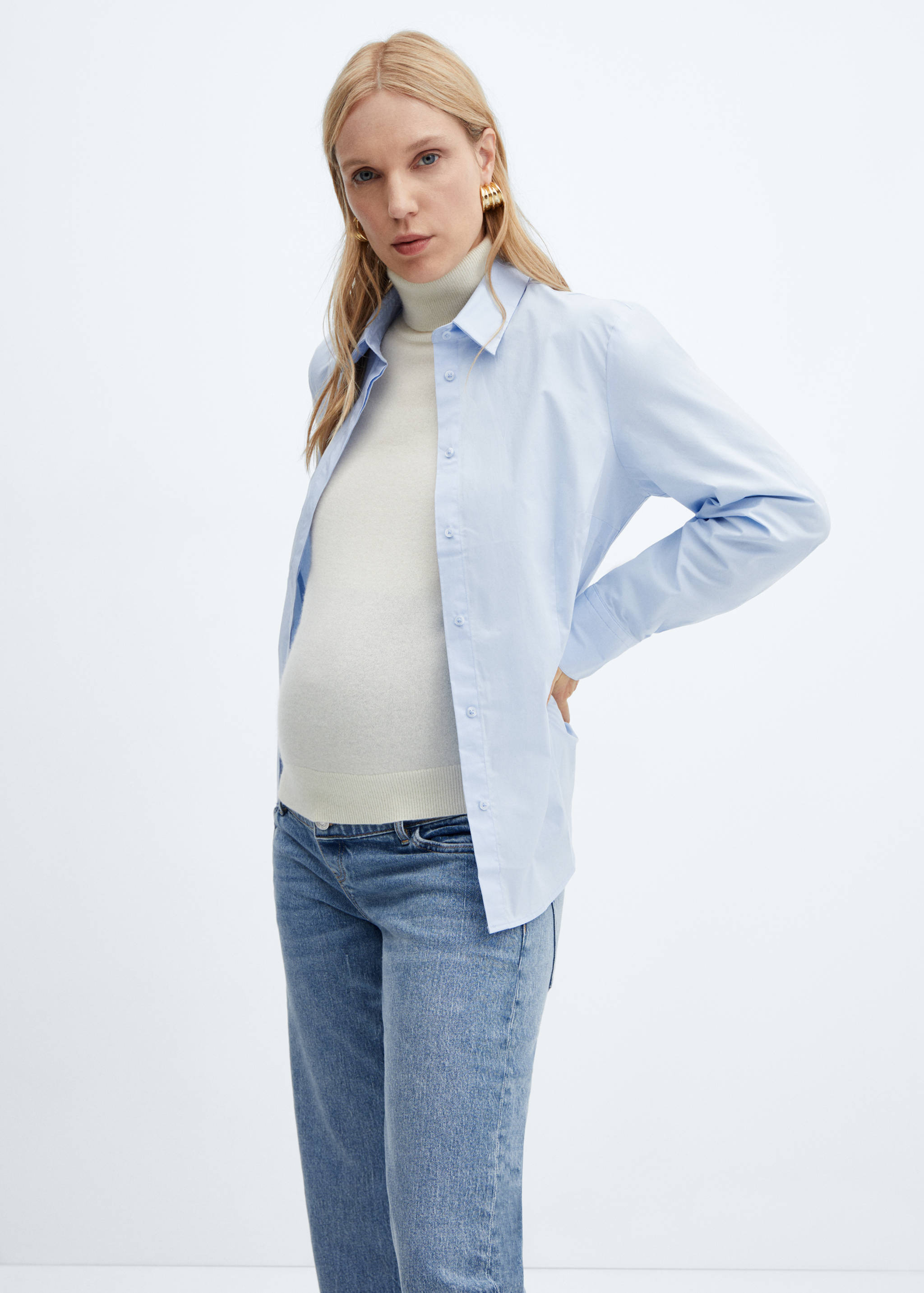 Maternity Straight Jeans - Details of the article 2