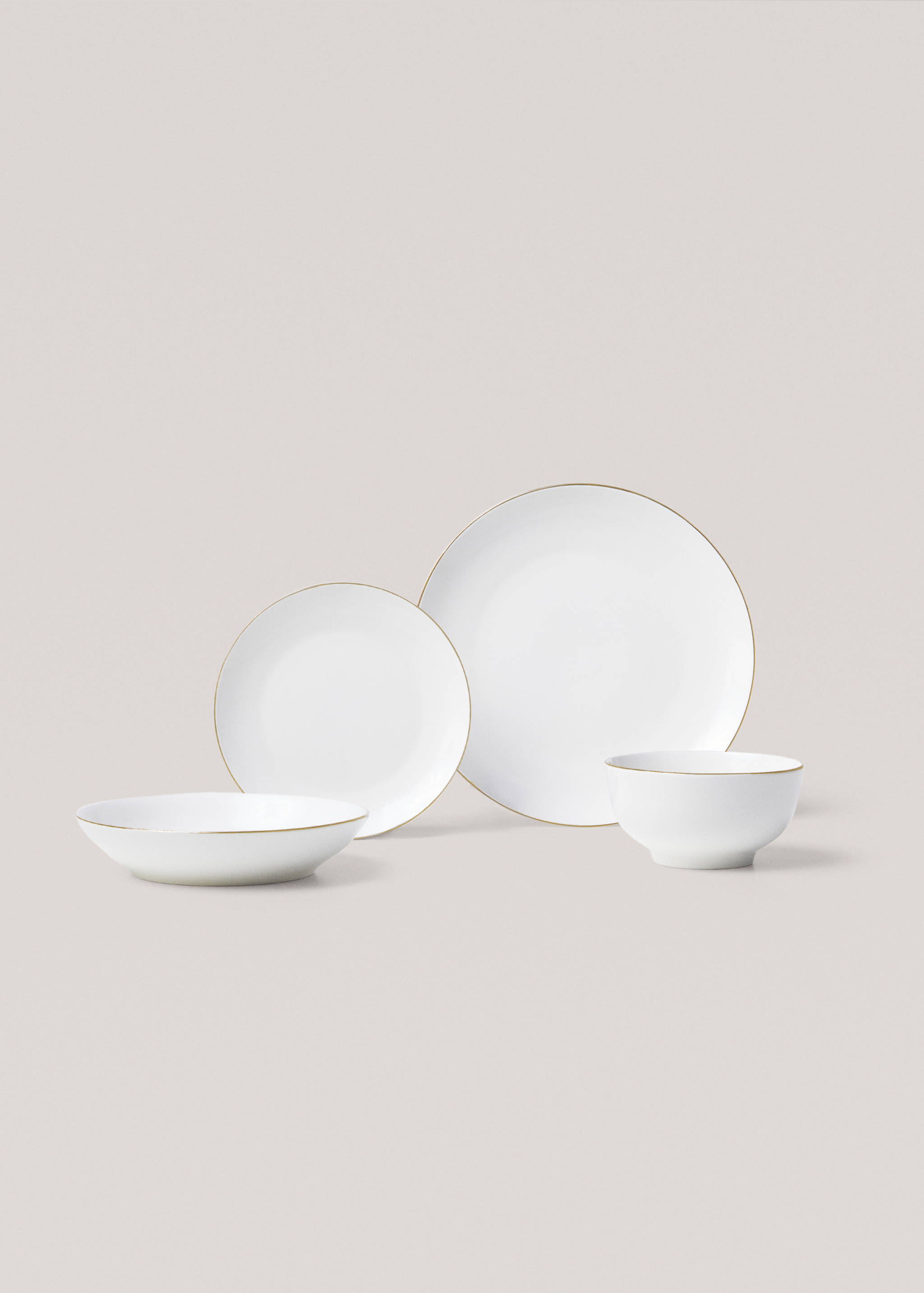 Dessertteller aus Bone China mit Rand - Detail des Artikels 4