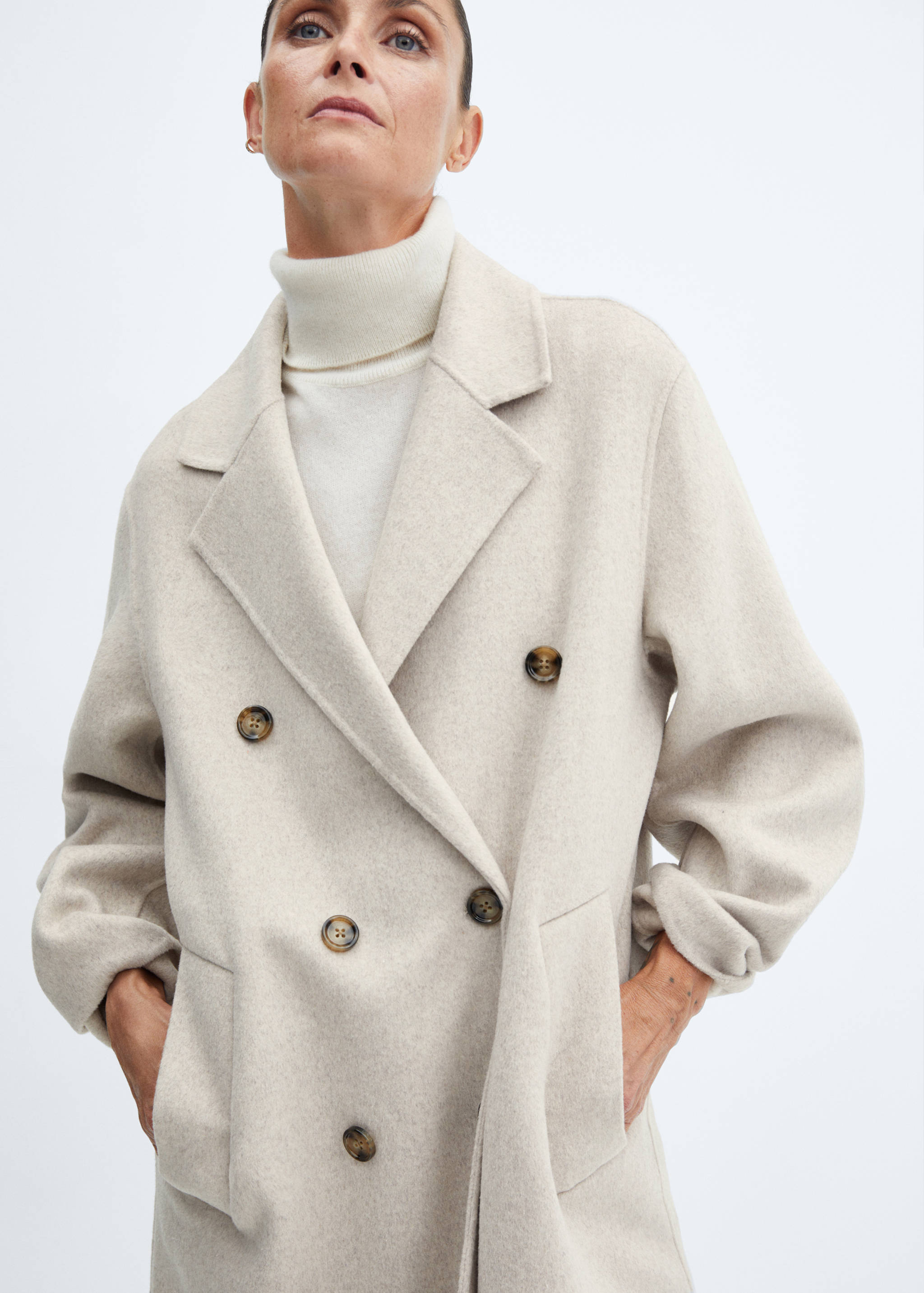 Handmade oversized wool coat - Details of the article 6