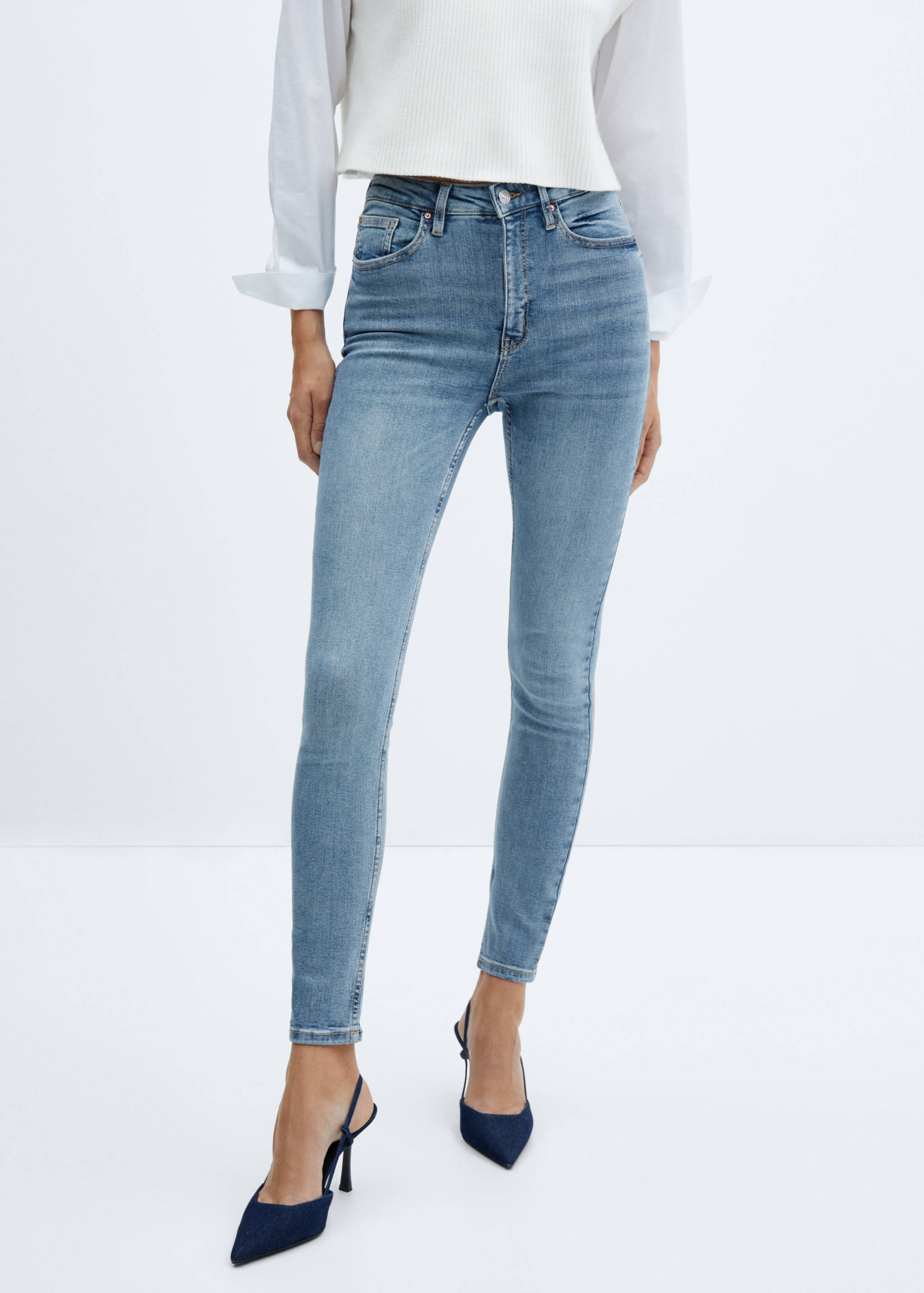 High-rise skinny jeans - Medium plane