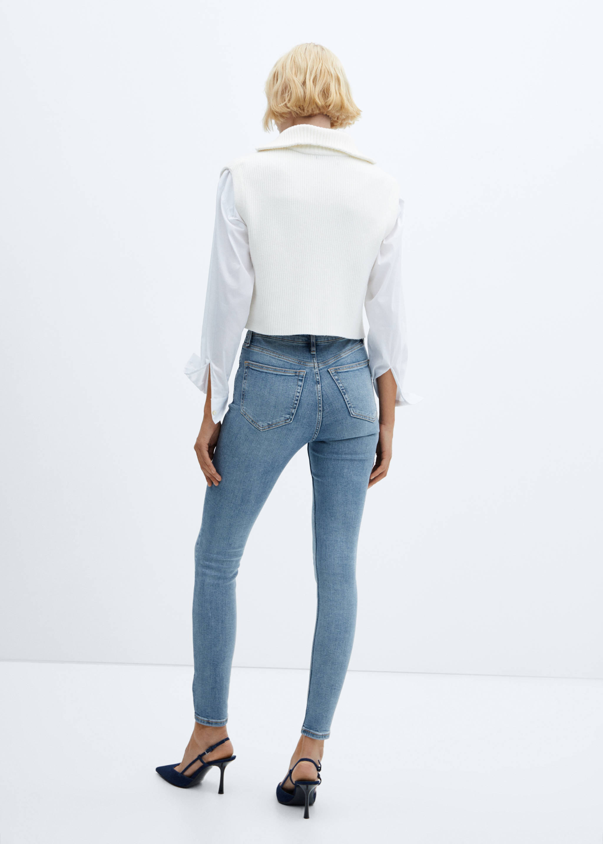 High-rise skinny jeans - Reverse of the article