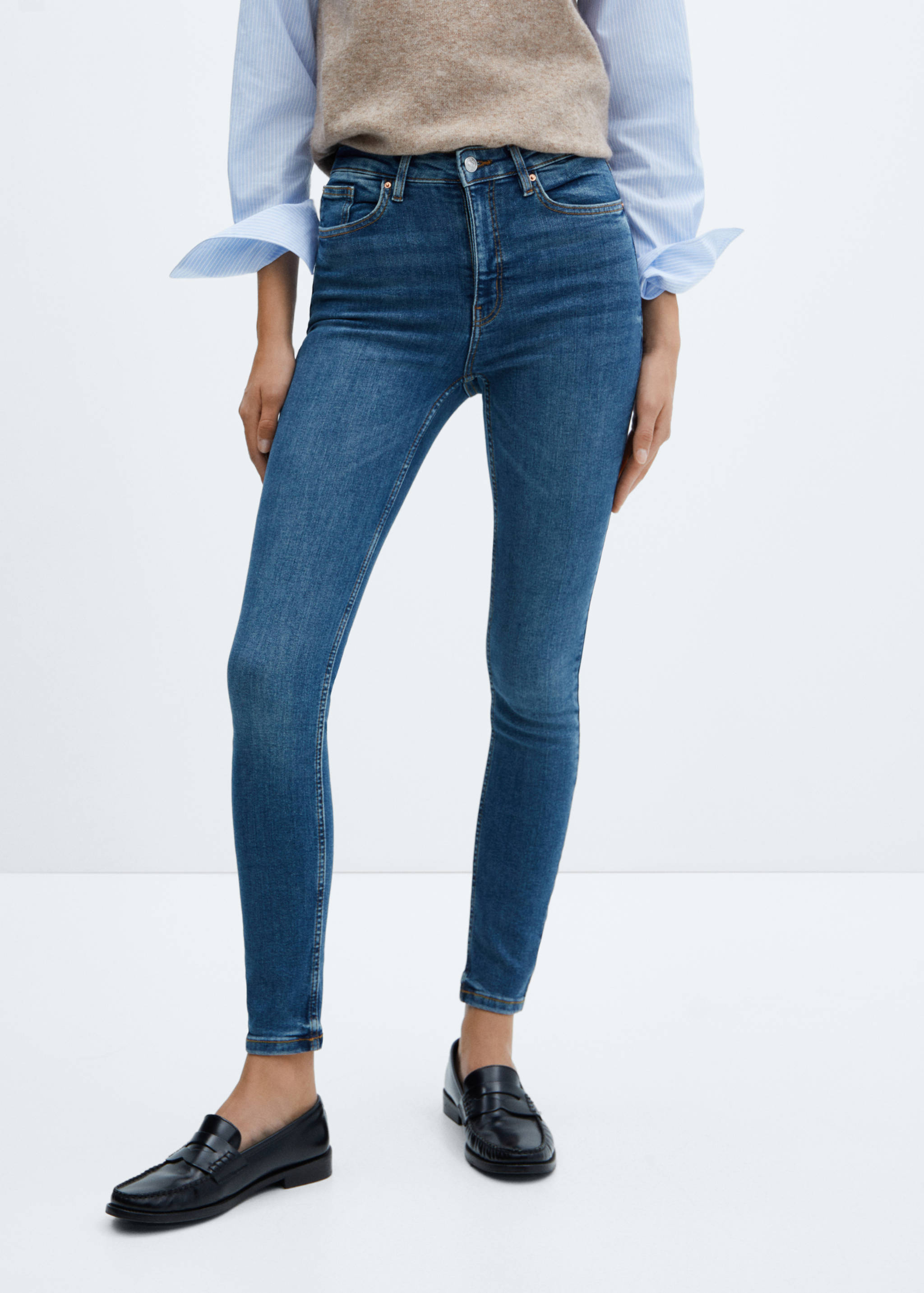 High-rise skinny jeans - Medium plane