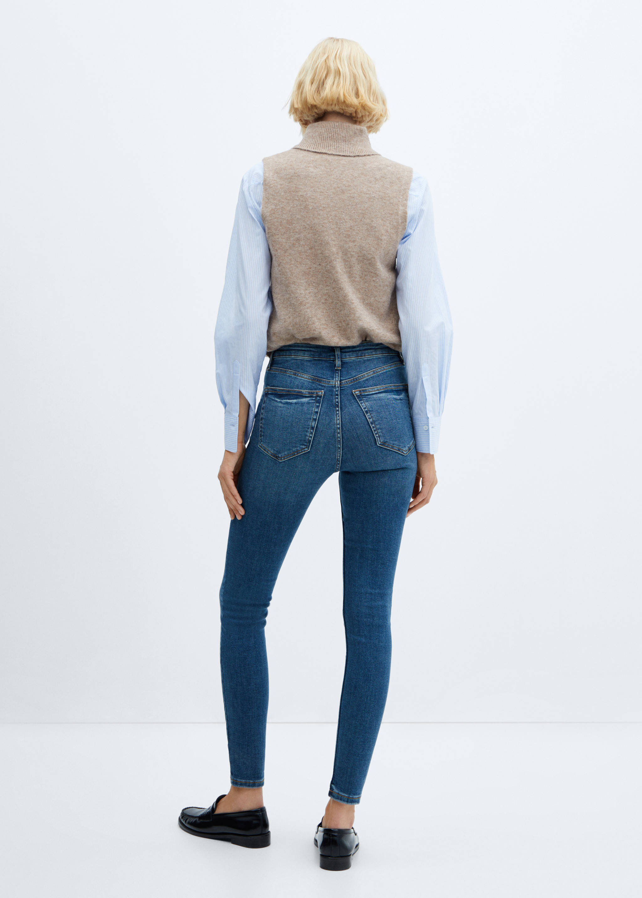 High-rise skinny jeans - Reverse of the article