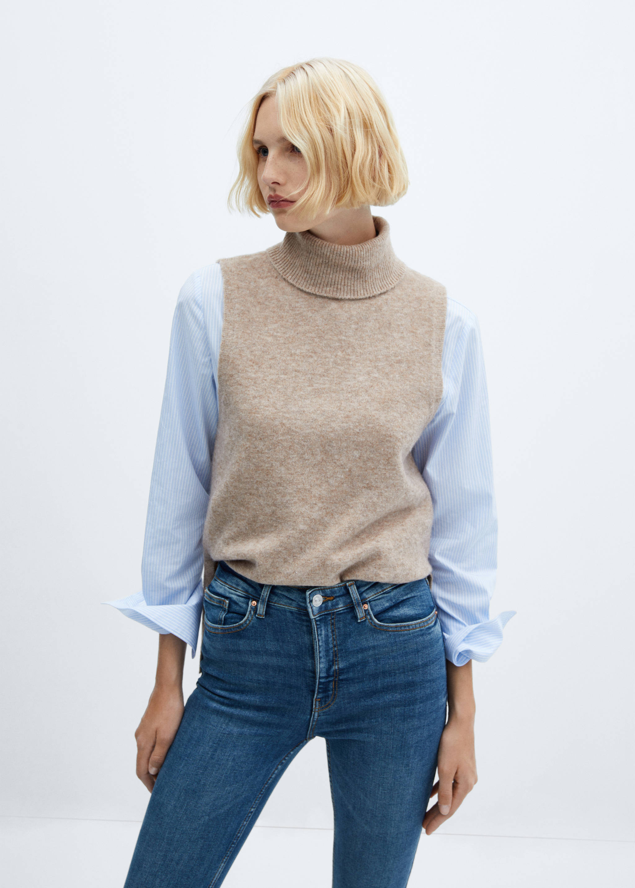 High-rise skinny jeans - Details of the article 1