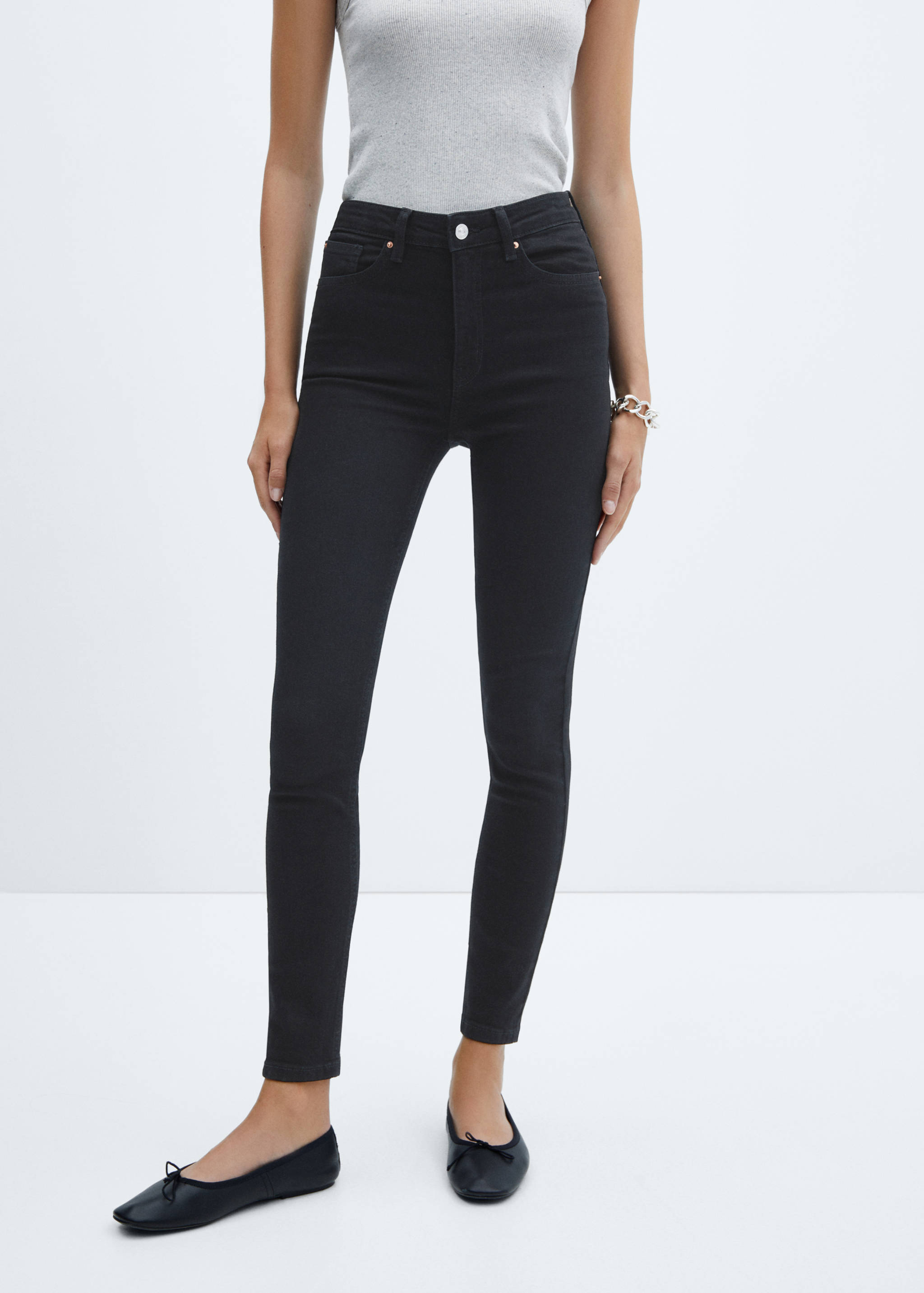 High-rise skinny jeans - Medium plane