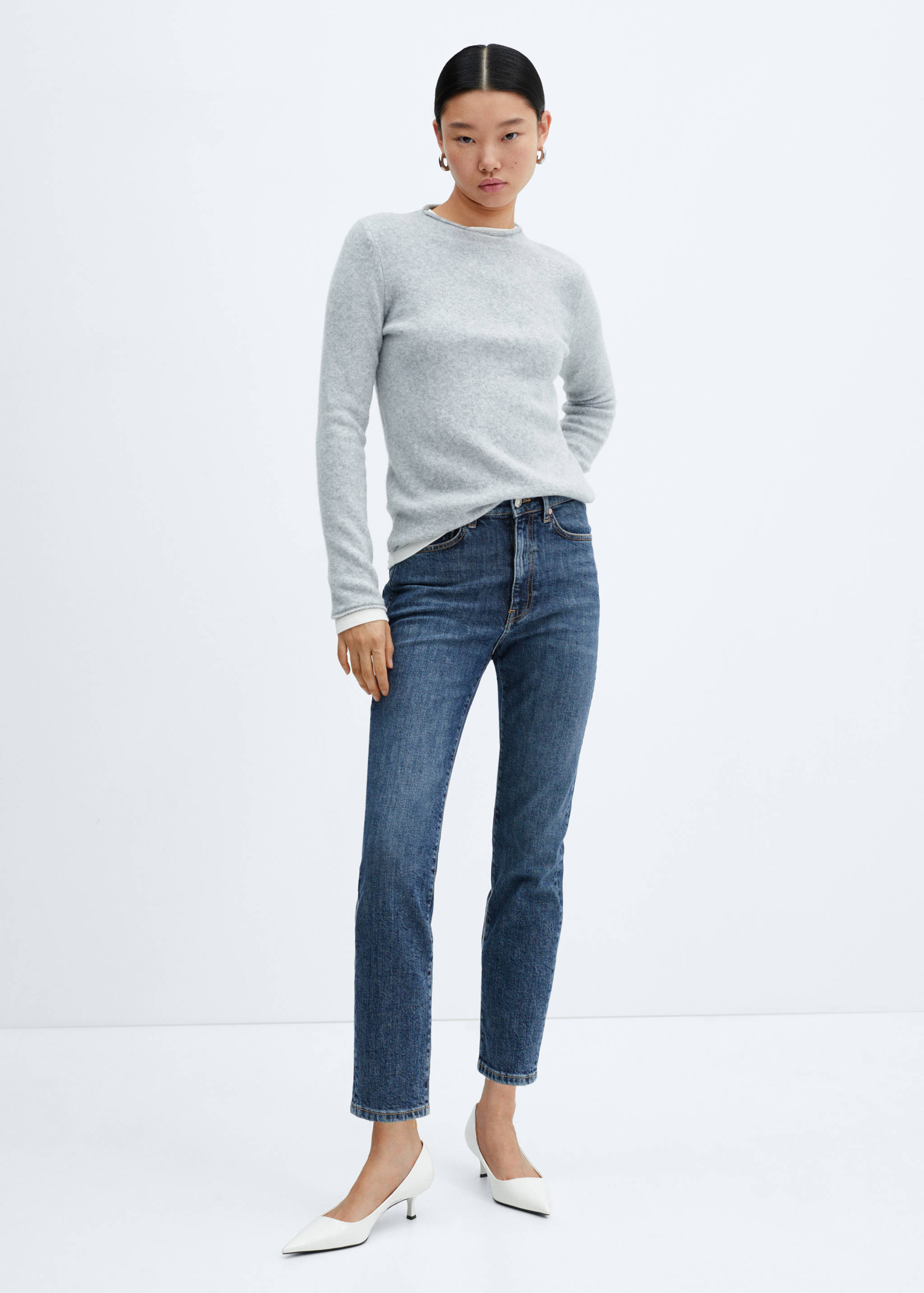 Jeans Claudia slim crop - Plano general