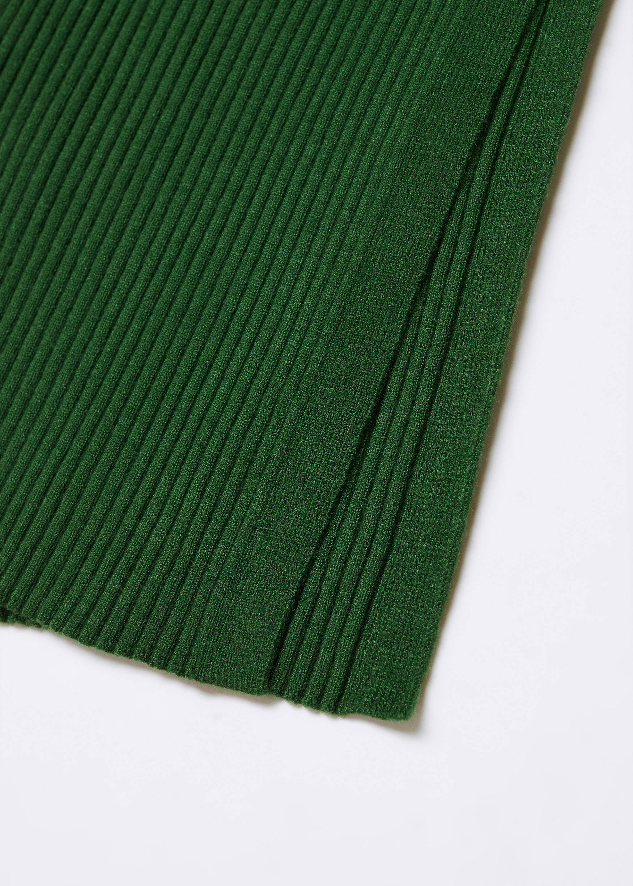 Robe maille côtelée col V - Détail de l'article 8