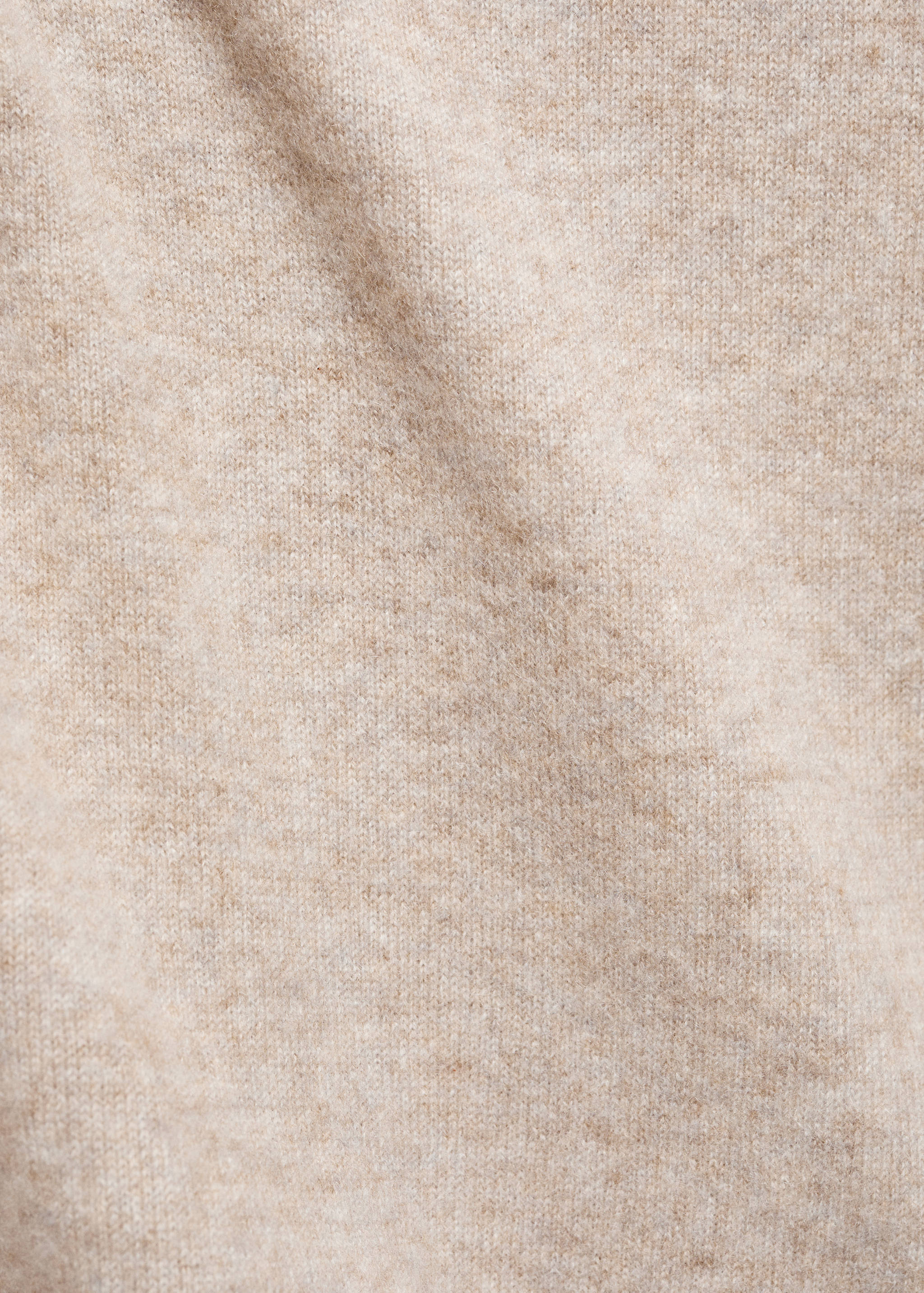 100%羊绒圆领毛衣 - null