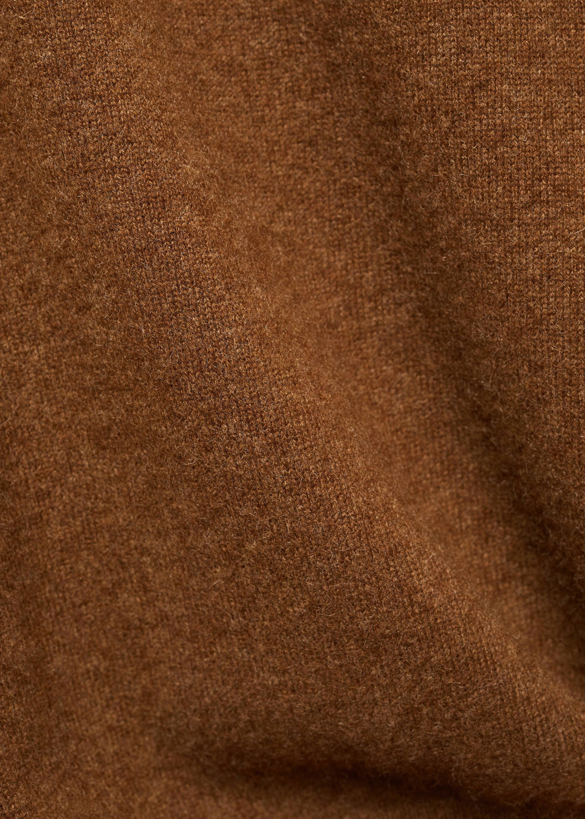 100%羊绒圆领毛衣 - null