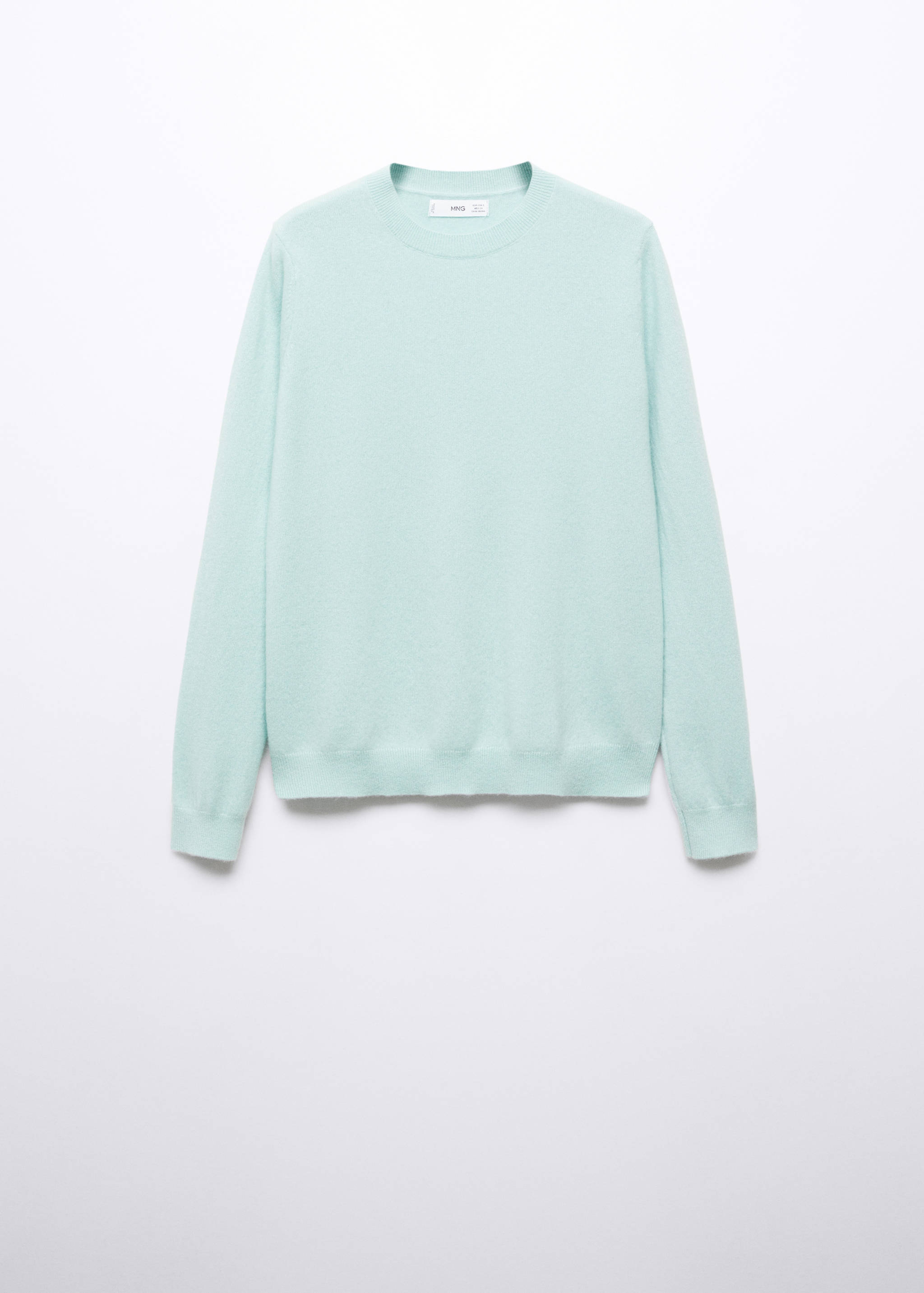 100%羊绒圆领毛衣 - null