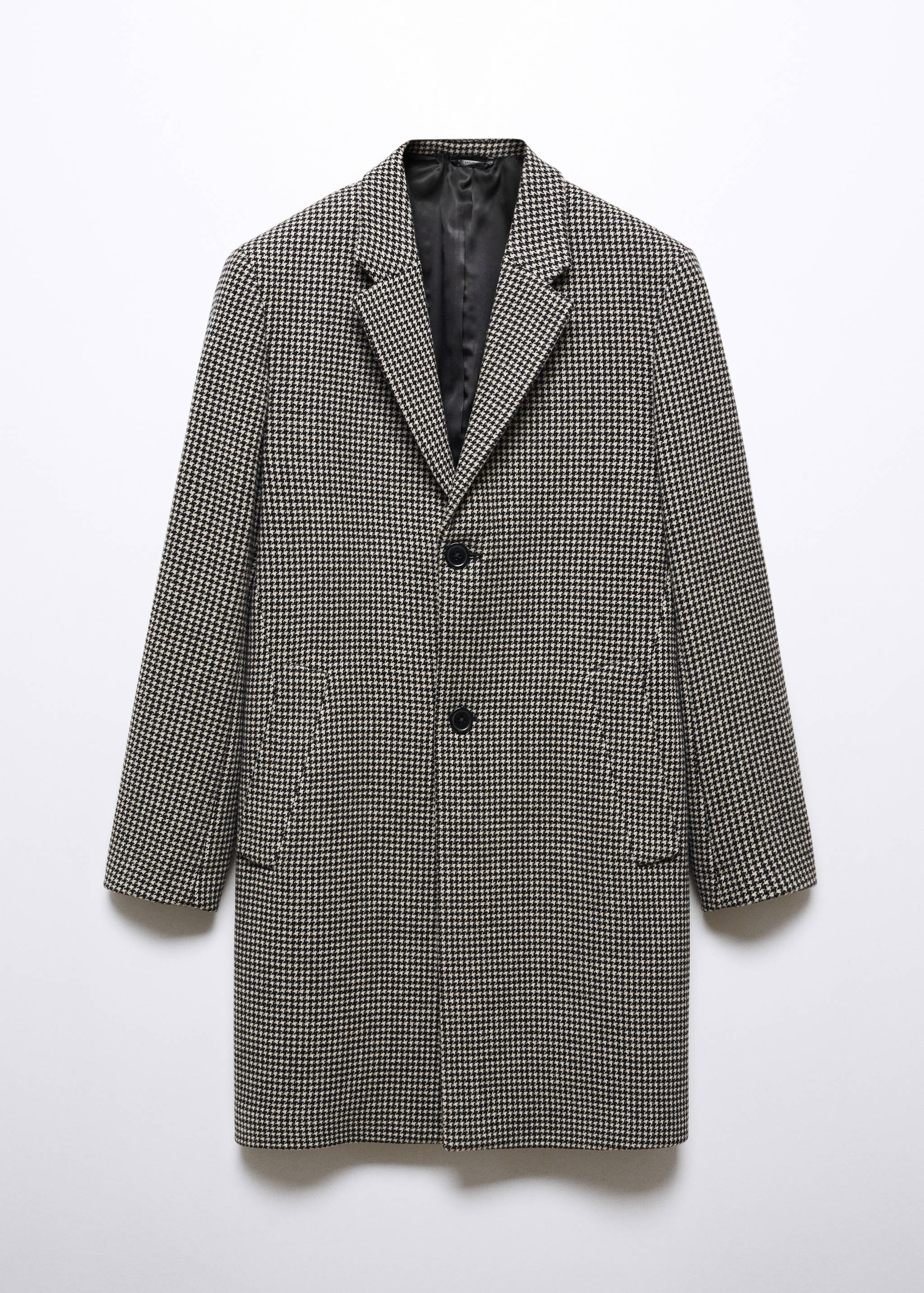 Houndstooth wool-blend coat - Article without model
